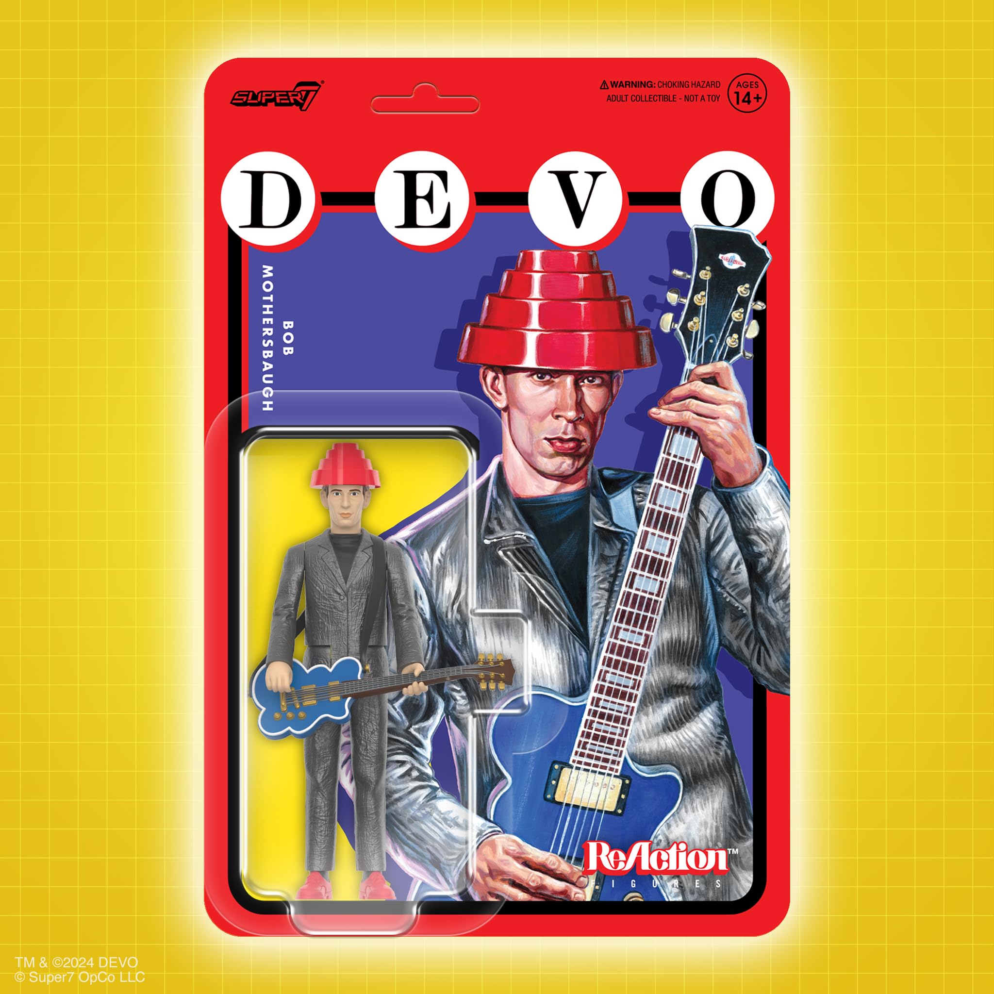 Super7 Devo Bob Mothersbaugh (Girl U Want) - 3.75" Devo Action Figure with Accessory Rock Music Collectibles and Retro Toys - Image 6