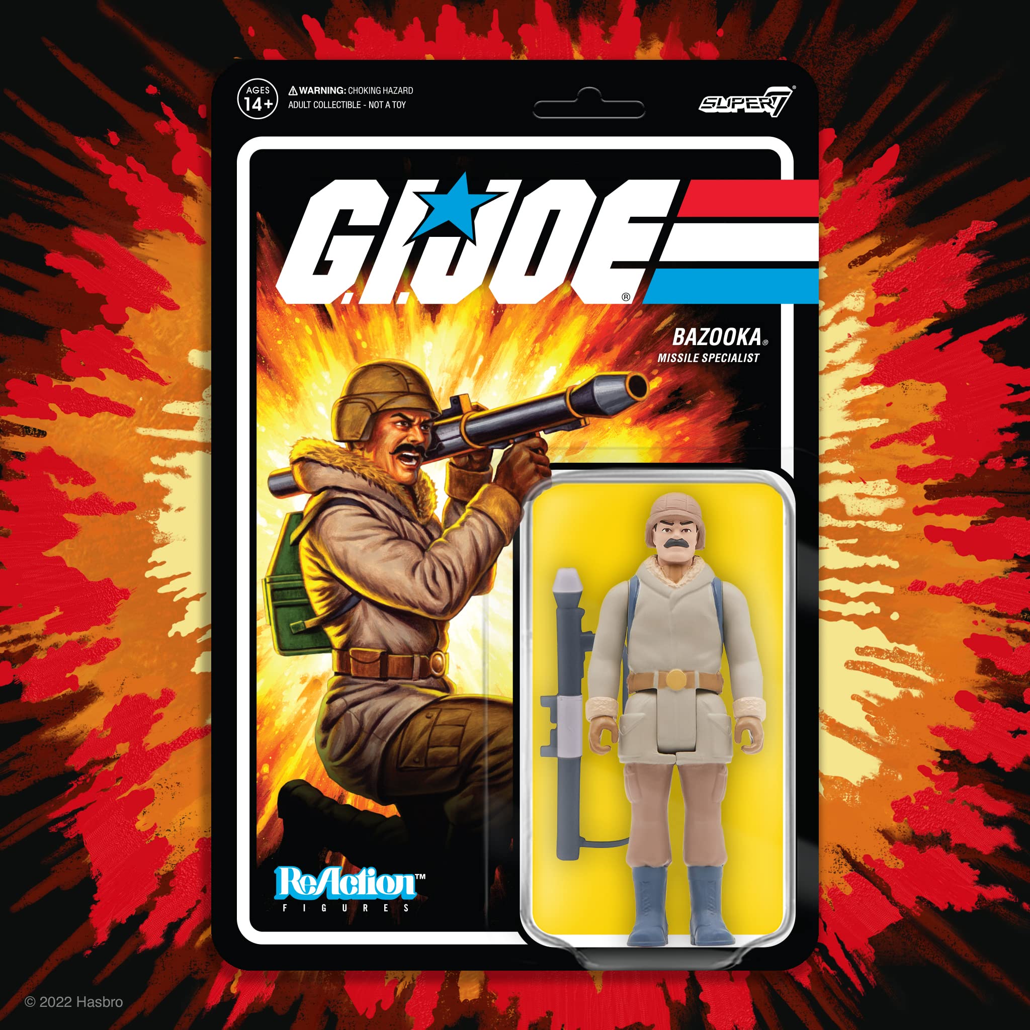 Super7 G.I. Joe Bazooka (Arctic) - 3.75" G.I. Joe Action Figure with Accessories Classic Cartoon Collectibles and Retro Toys - Image 5