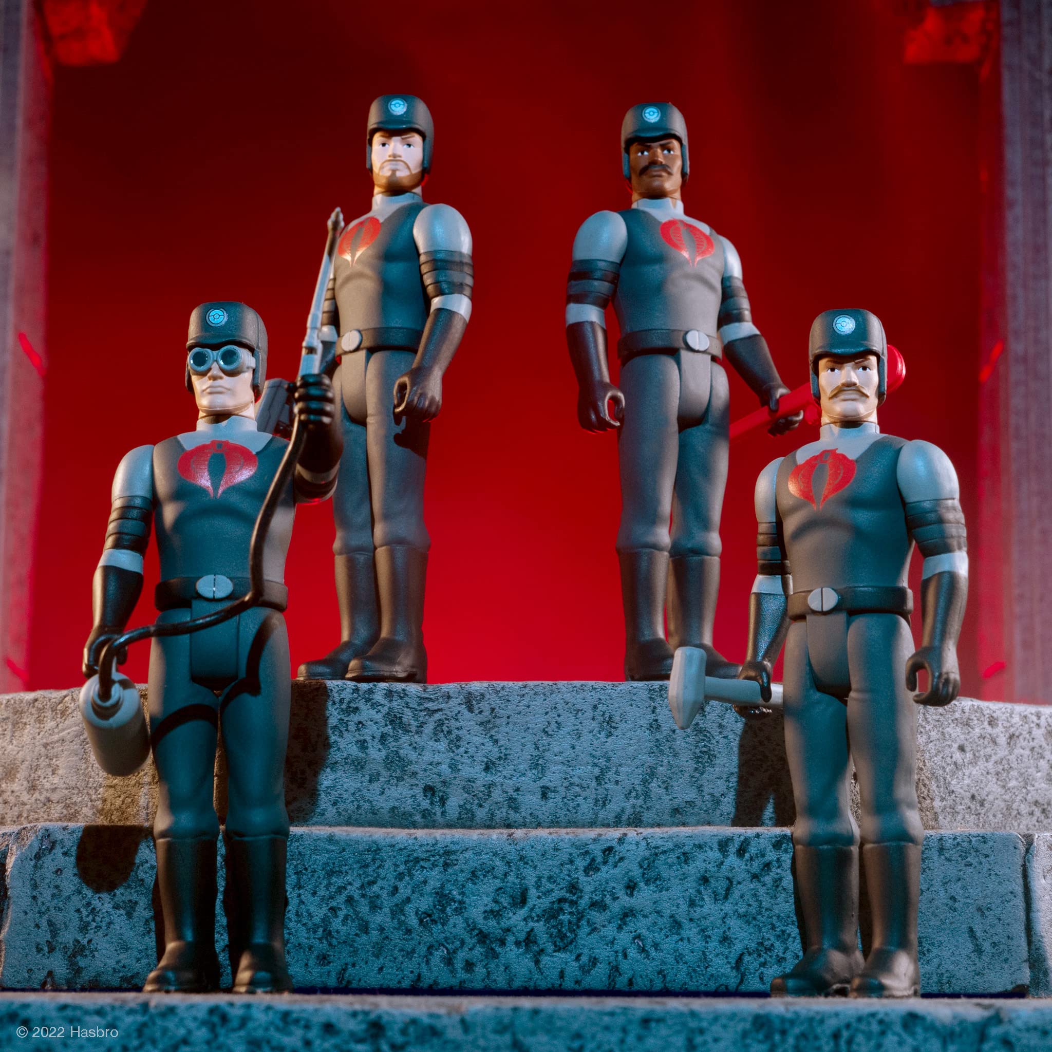 Super7 G.I. Joe Cobra Snakeling Factory Worker Beard (Brown) 3.75 in Reaction Figure - Image 4