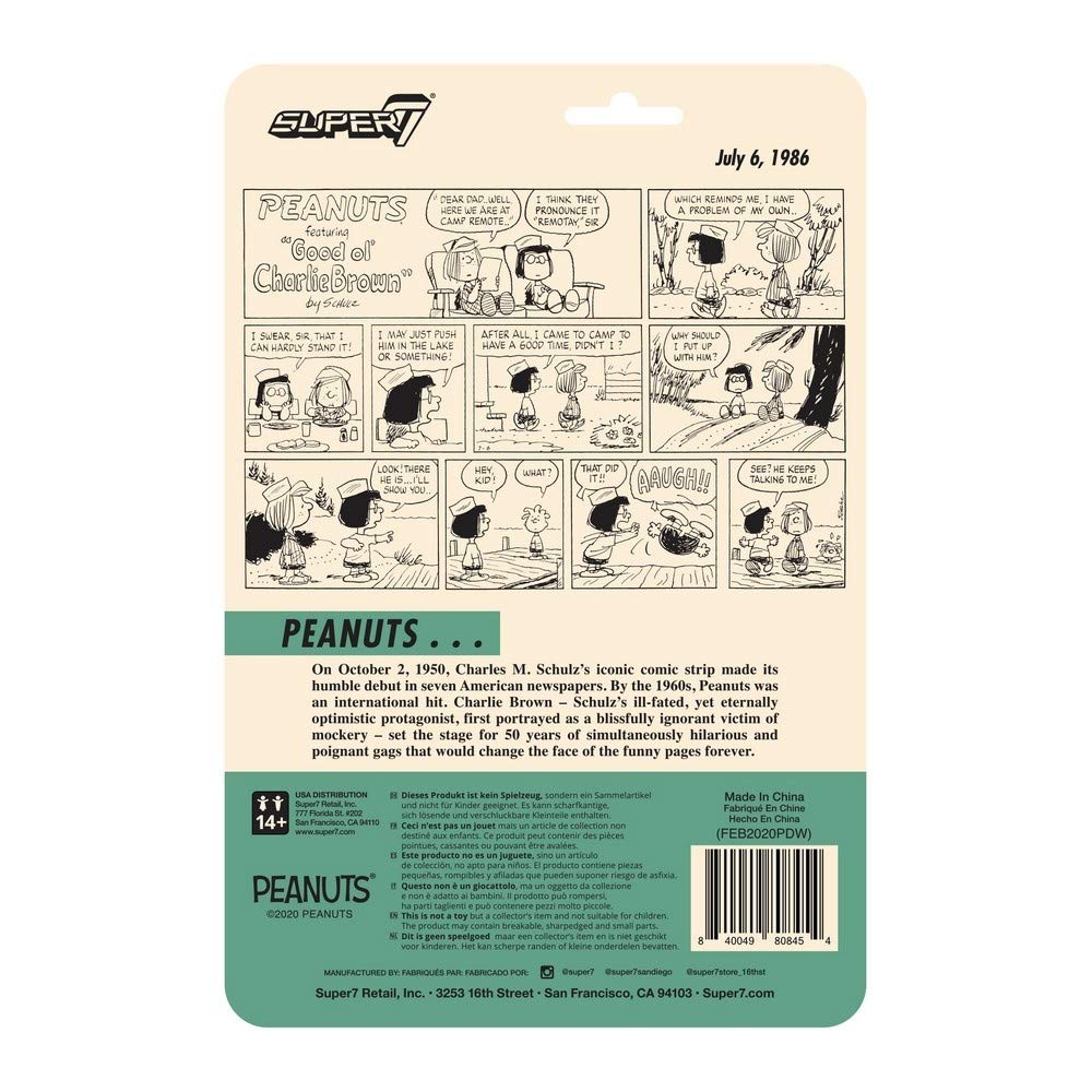 Super7 Peanuts Camp Peppermint Patty 3.75 in Reaction Figure - Image 3