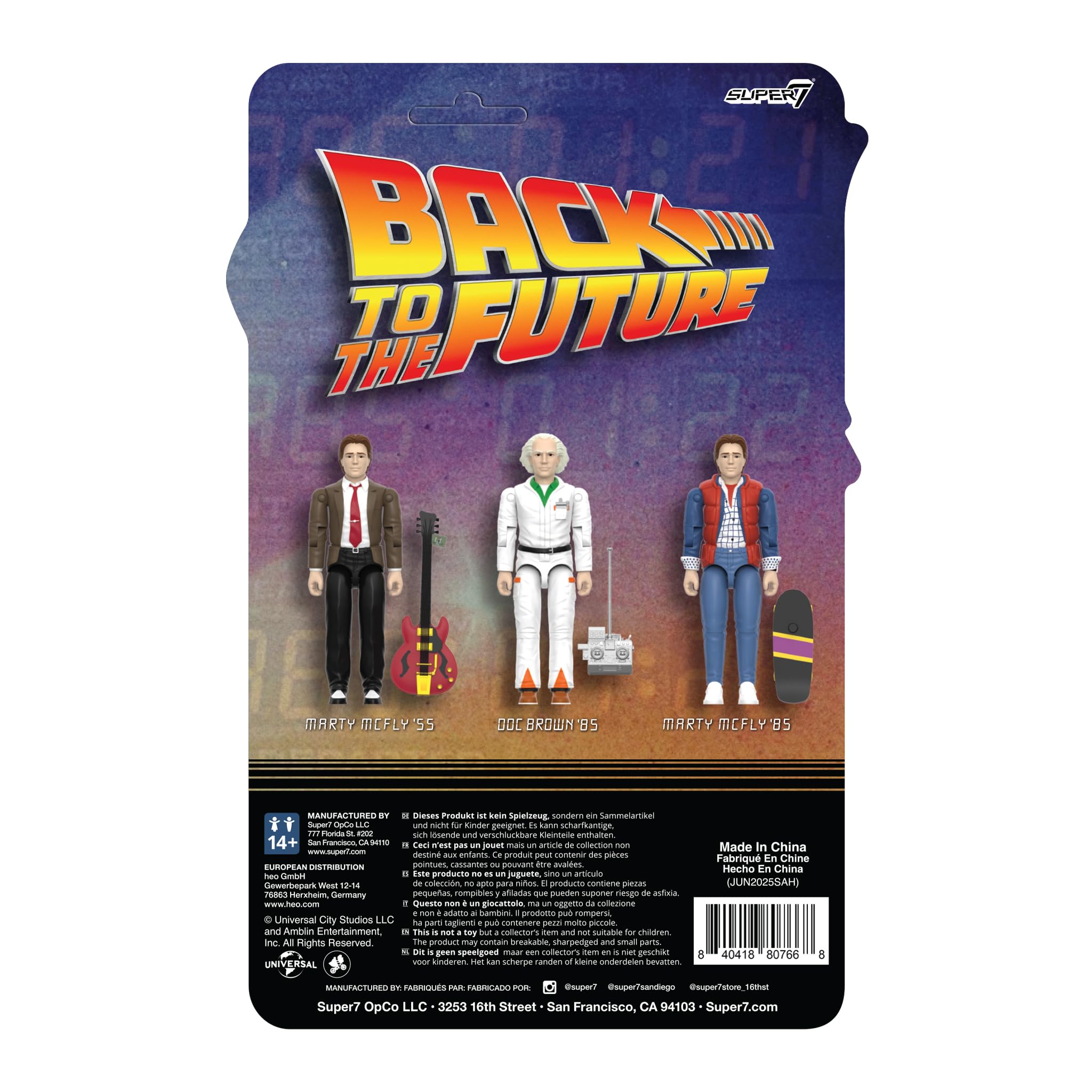Super7 Reaction+ Back to The Future Doc Brown (1985) - 3.75" Back to The Future Action Figure with Accessories - Classic '80s Movie Collectibles and Retro Toys - Image 5