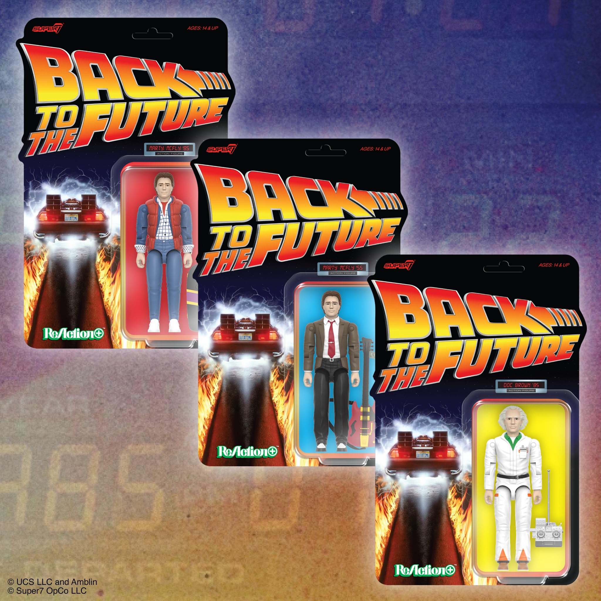 Super7 Reaction+ Back to The Future Doc Brown (1985) - 3.75" Back to The Future Action Figure with Accessories - Classic '80s Movie Collectibles and Retro Toys - Image 7
