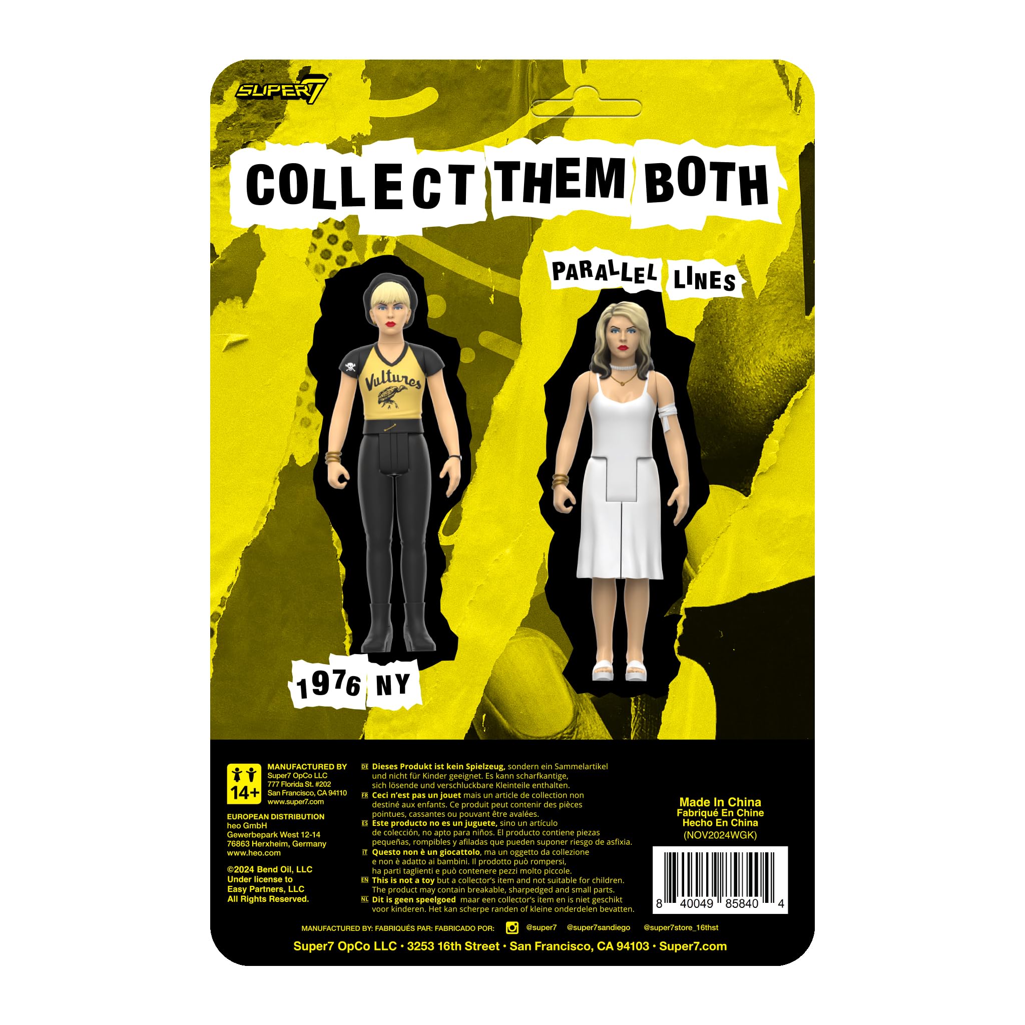 Super7 Reaction Figure Blondie Debbie Harry (Vultures) - 3.75" Blondie Action Figure with Accessory - Classic Music Collectibles and Retro Toys - Image 3