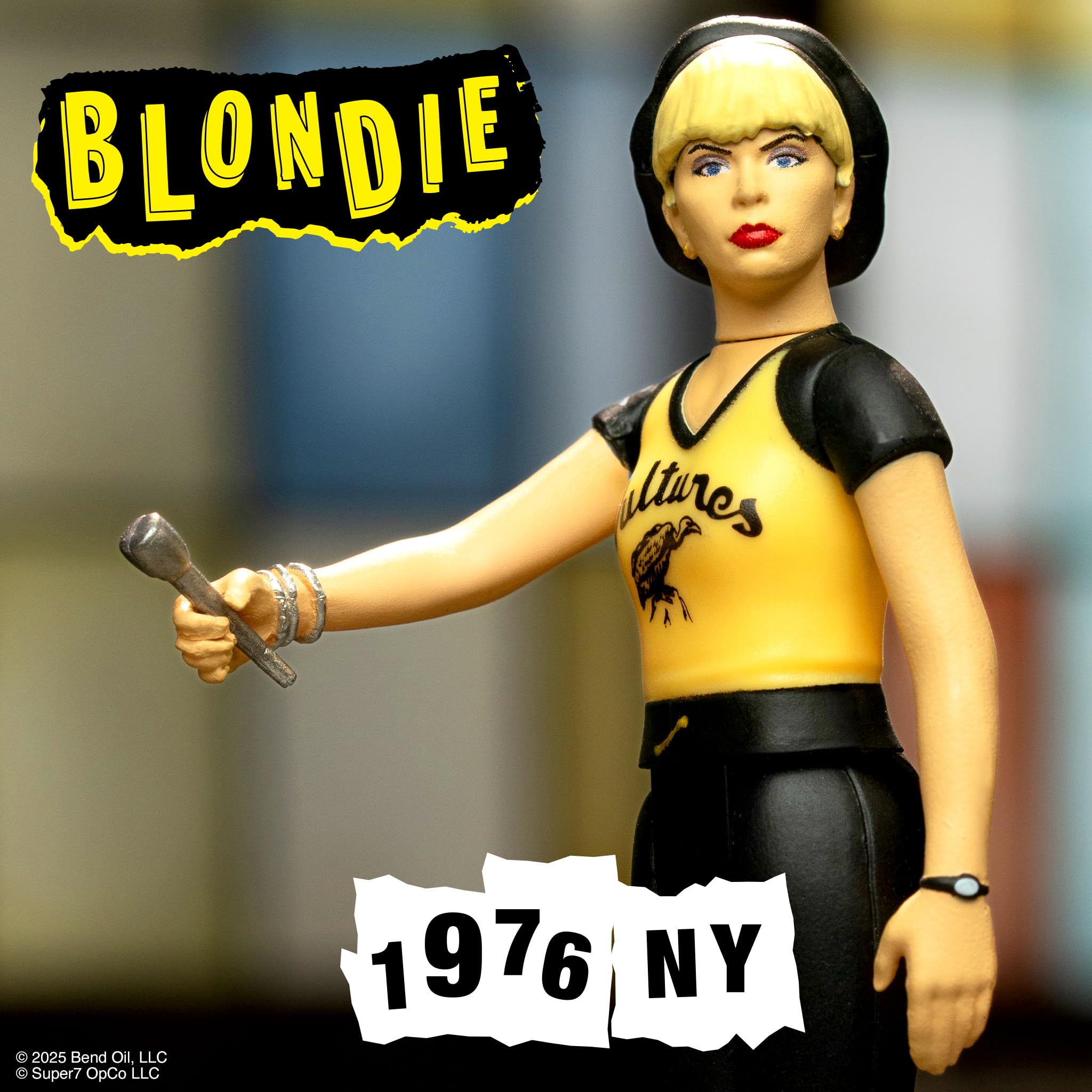 Super7 Reaction Figure Blondie Debbie Harry (Vultures) - 3.75" Blondie Action Figure with Accessory - Classic Music Collectibles and Retro Toys - Image 4