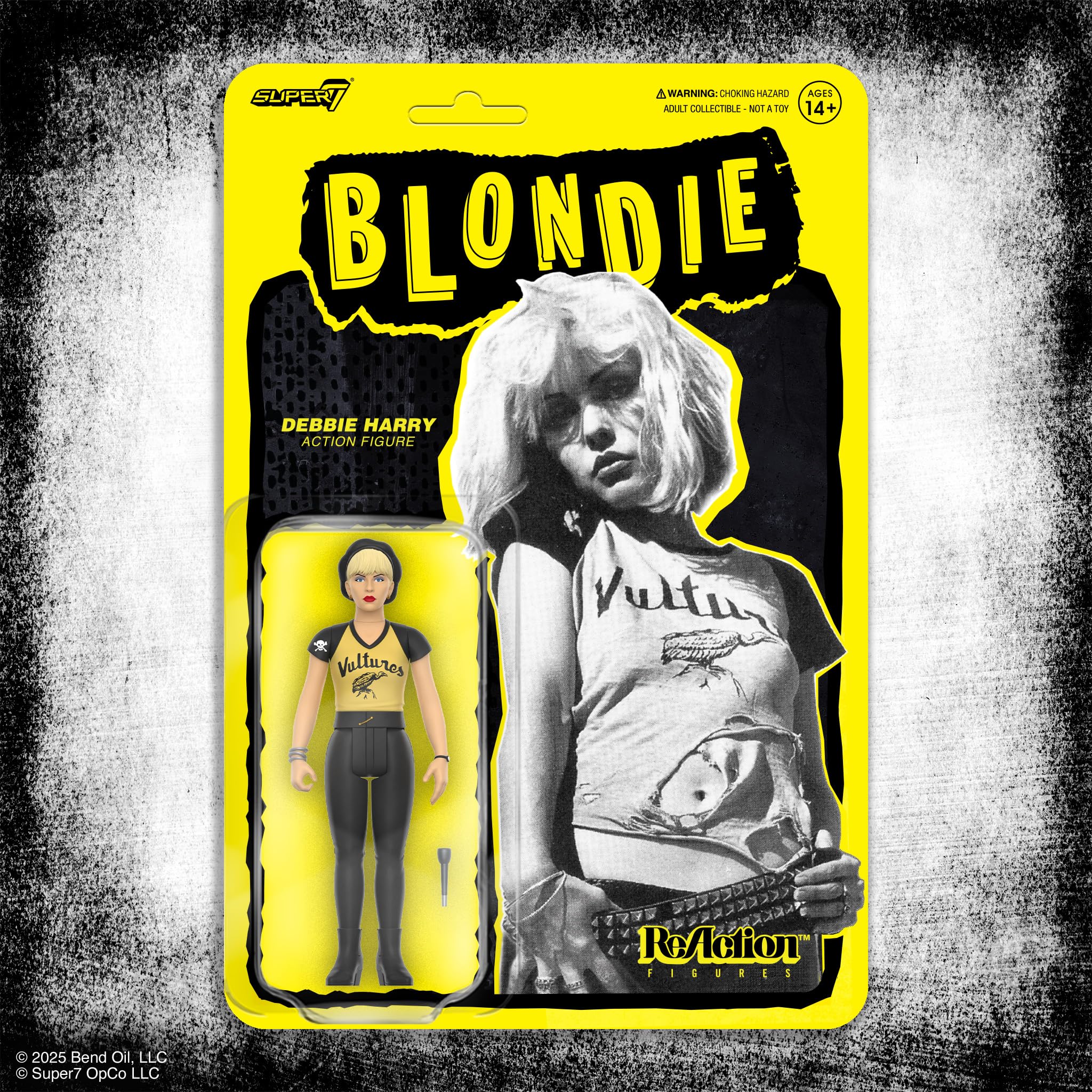 Super7 Reaction Figure Blondie Debbie Harry (Vultures) - 3.75" Blondie Action Figure with Accessory - Classic Music Collectibles and Retro Toys - Image 7