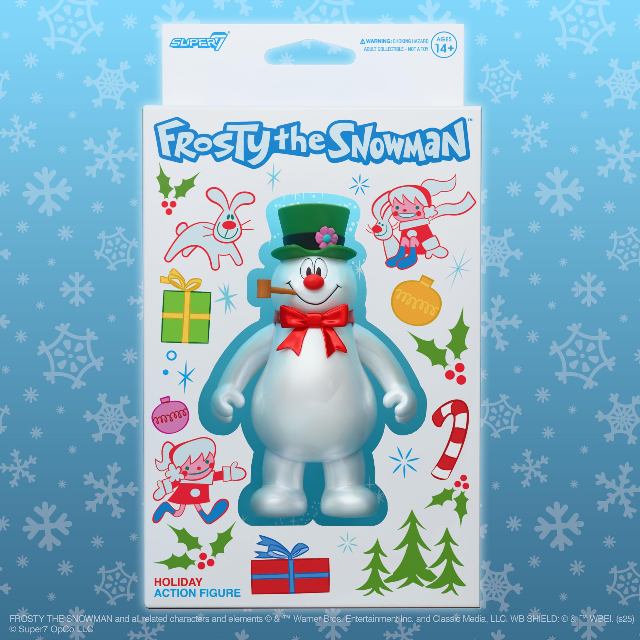 Super7 Reaction Figure Frosty The Snowman (Candy Box Inspired) - 3.75" Frosty The Snowman Action Figure with Accessory - Classic TV Collectibles and Retro Toys - Image 4