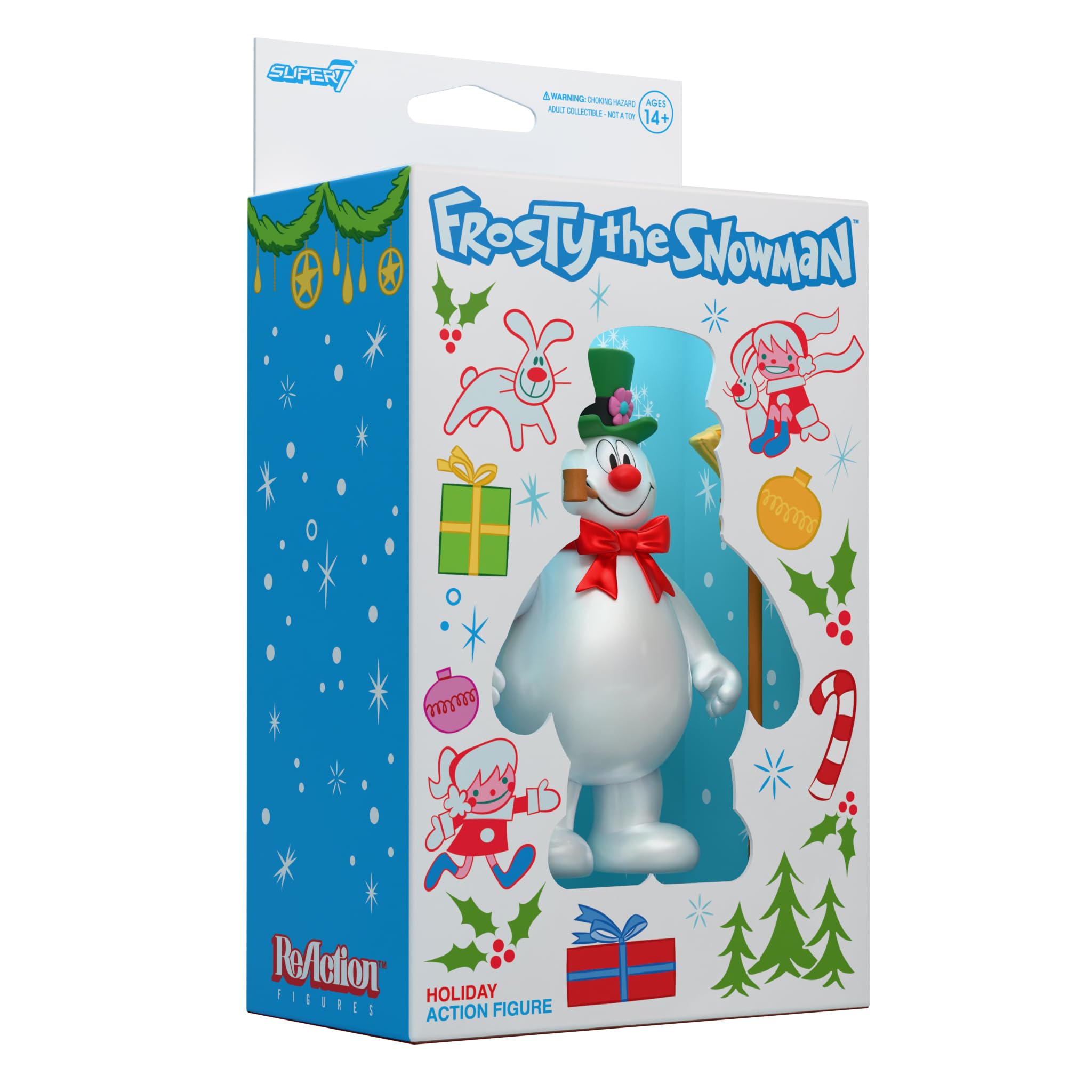 Super7 Reaction Figure Frosty The Snowman (Candy Box Inspired) - 3.75" Frosty The Snowman Action Figure with Accessory - Classic TV Collectibles and Retro Toys - Image 5
