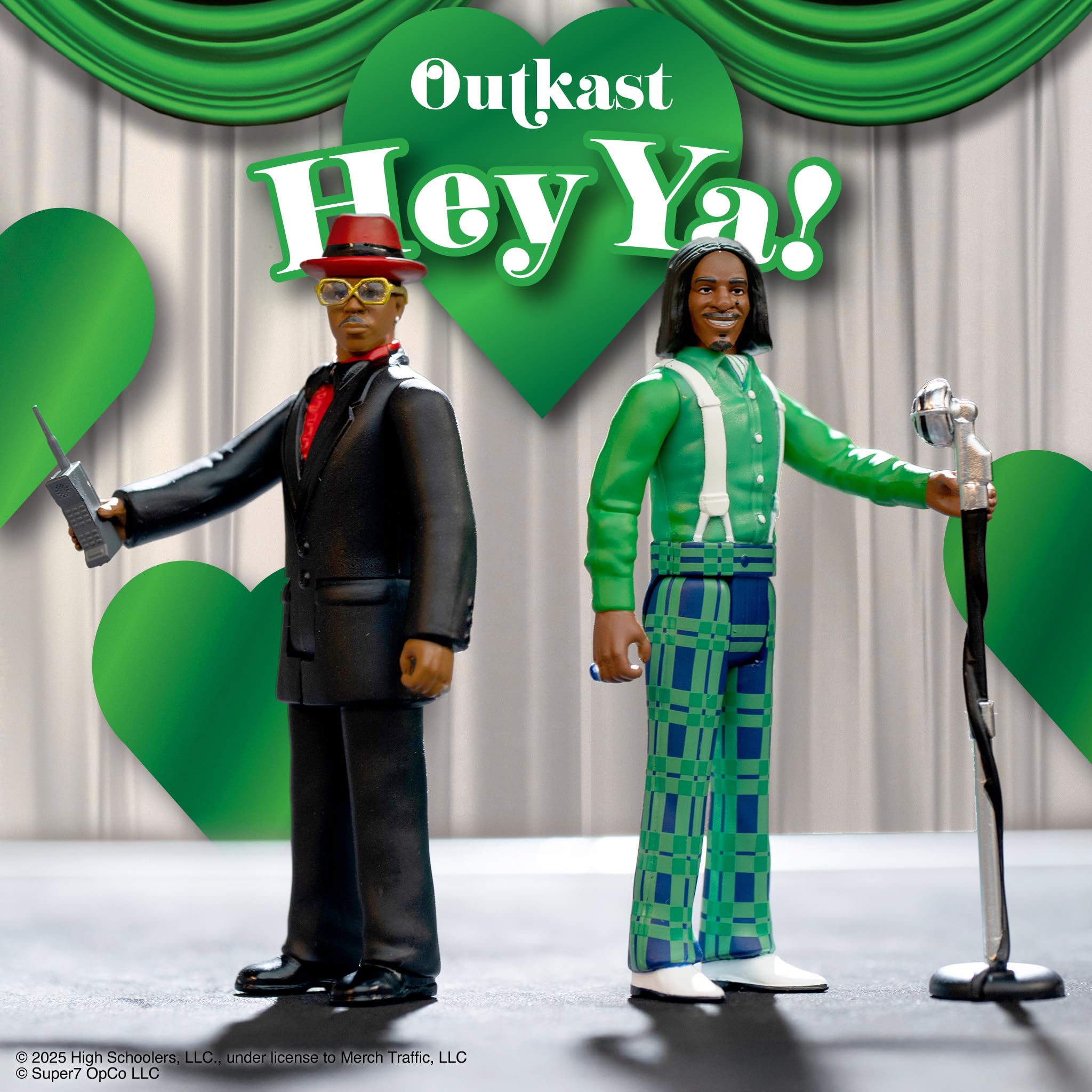 Super7 Reaction Figure Outkast Big Boi and André 3000 (Hey Ya!) - (2 Pack) 3.75" Outkast Action Figure with Accessories - Hip Hop Collectibles and Retro Toys - Image 7
