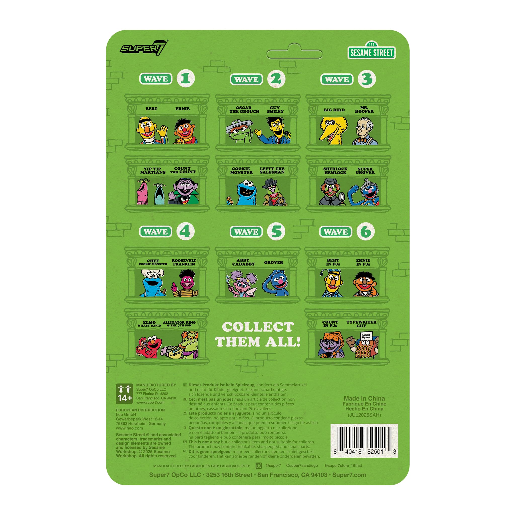 Super7 Reaction Figure Sesame Street Typewriter Guy - 2.5" Sesame Street Action Figure - Classic TV Show Collectibles and Retro Toys - Image 4