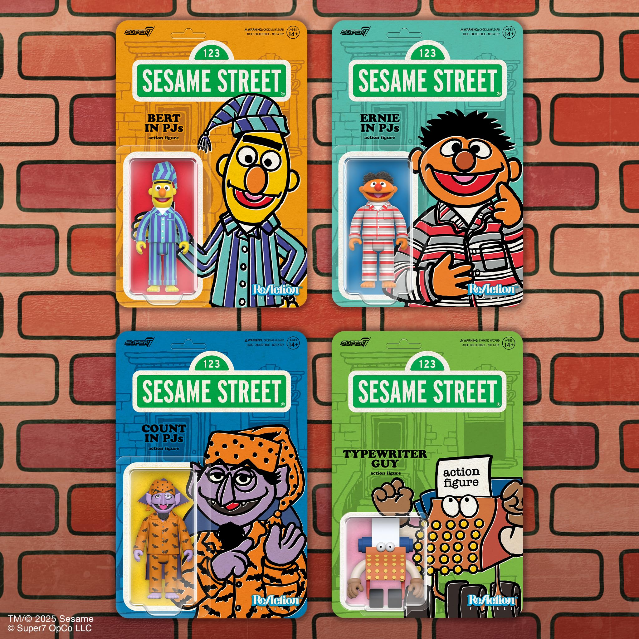 Super7 Reaction Figure Sesame Street Typewriter Guy - 2.5" Sesame Street Action Figure - Classic TV Show Collectibles and Retro Toys - Image 6