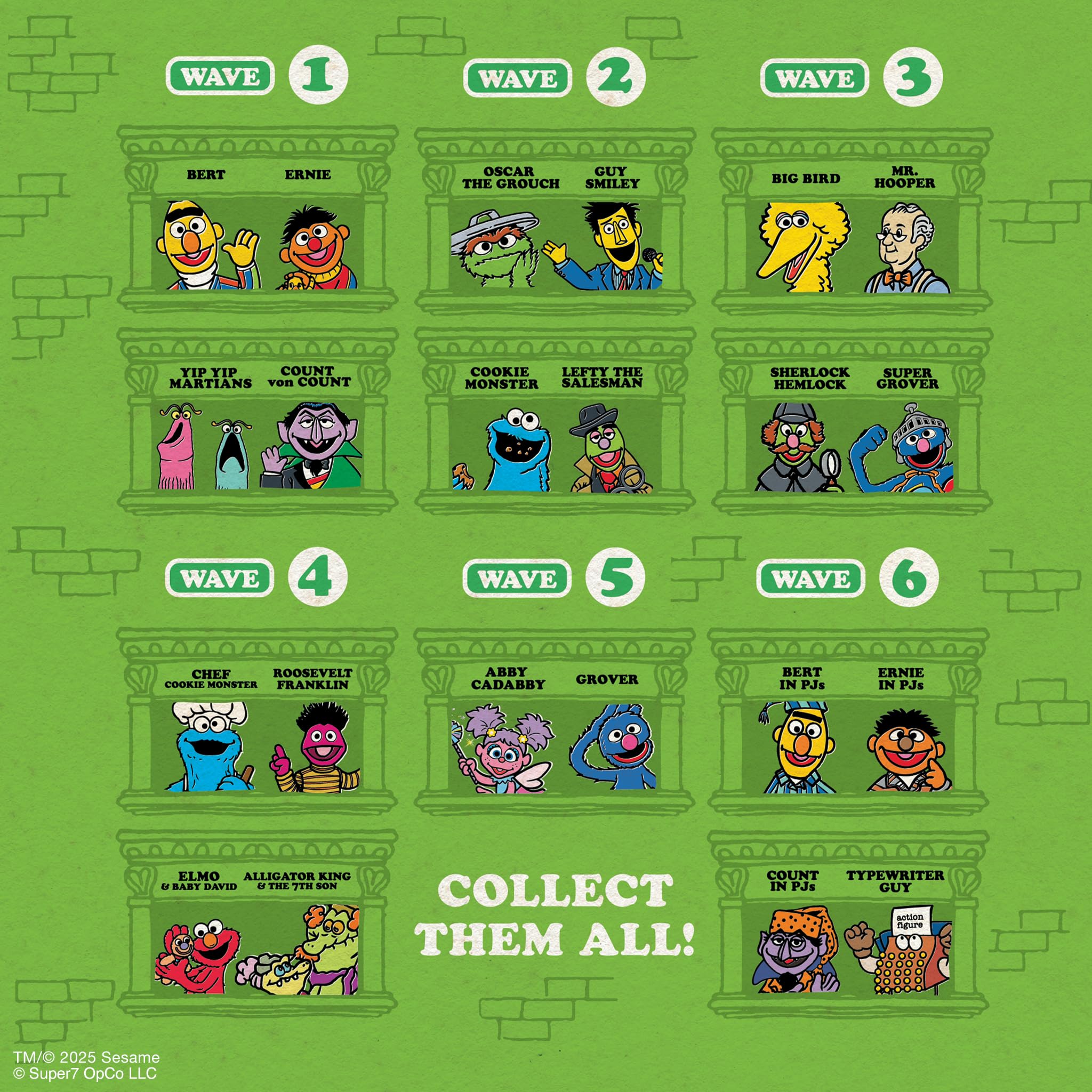 Super7 Reaction Figure Sesame Street Typewriter Guy - 2.5" Sesame Street Action Figure - Classic TV Show Collectibles and Retro Toys - Image 7