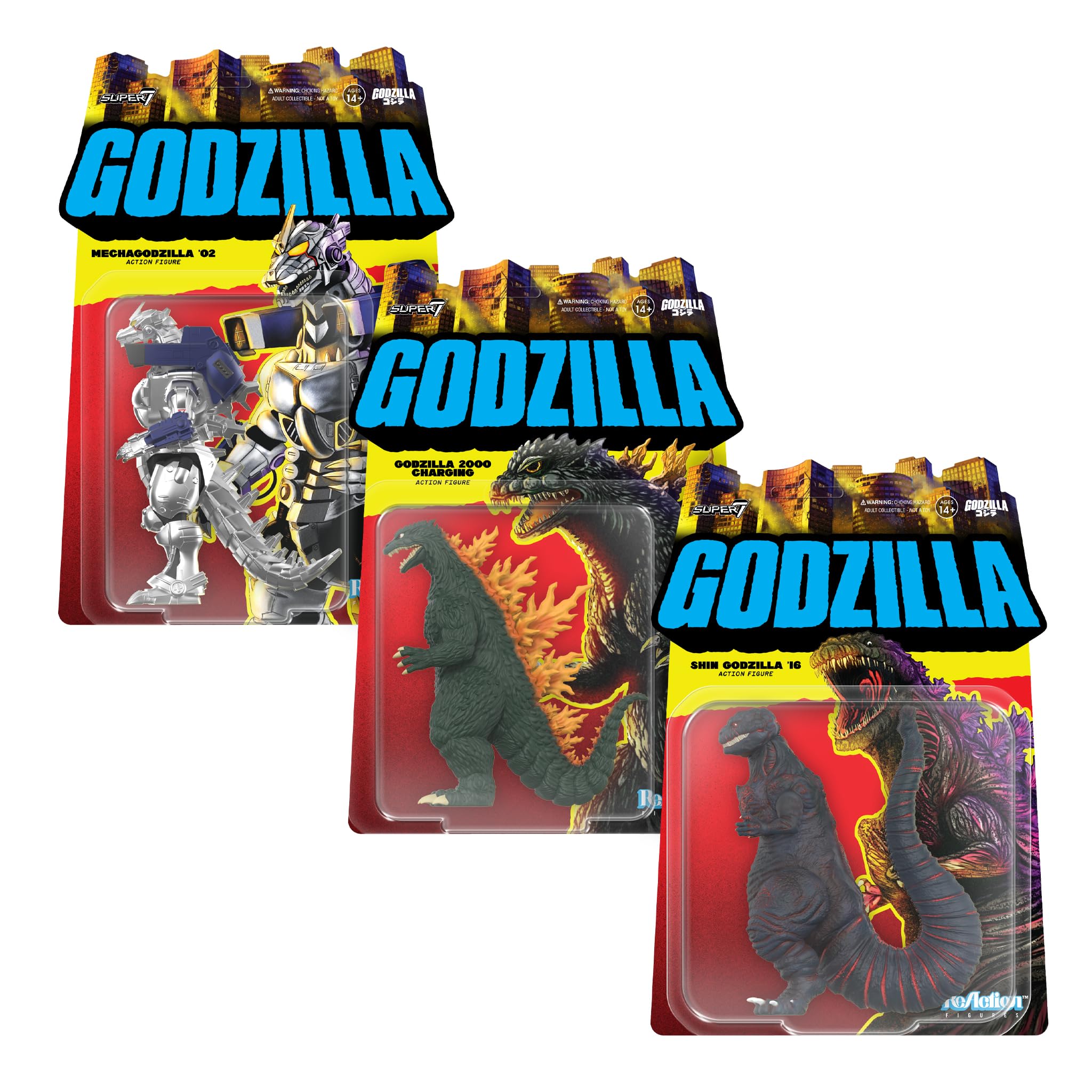 Super7 Reaction Figure Toho Godzilla Mechagodzilla (2002) - 3.75" Toho Godzilla Action Figure - Classic Monster Movie Collectibles and Retro Toys - Image 6