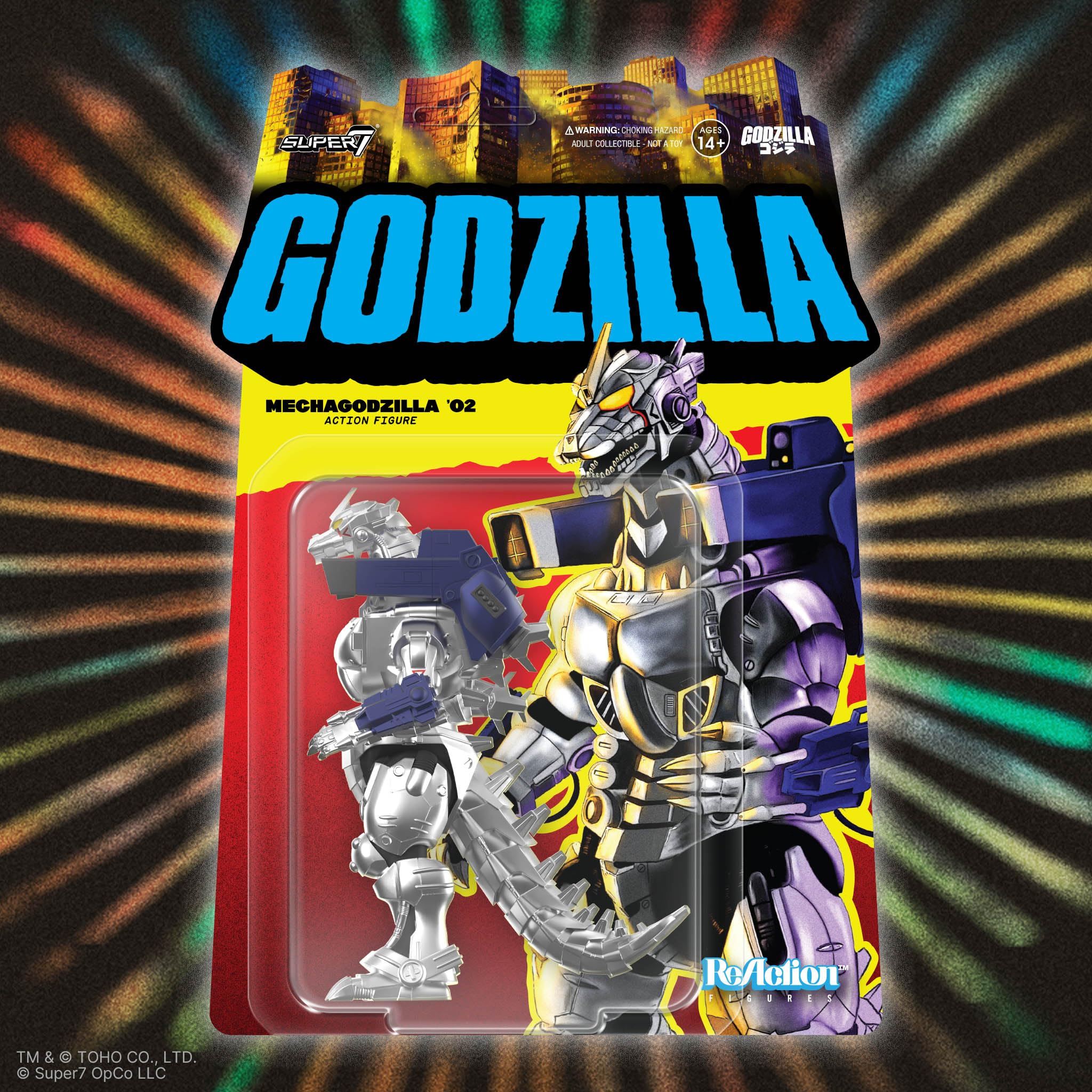 Super7 Reaction Figure Toho Godzilla Mechagodzilla (2002) - 3.75" Toho Godzilla Action Figure - Classic Monster Movie Collectibles and Retro Toys - Image 7