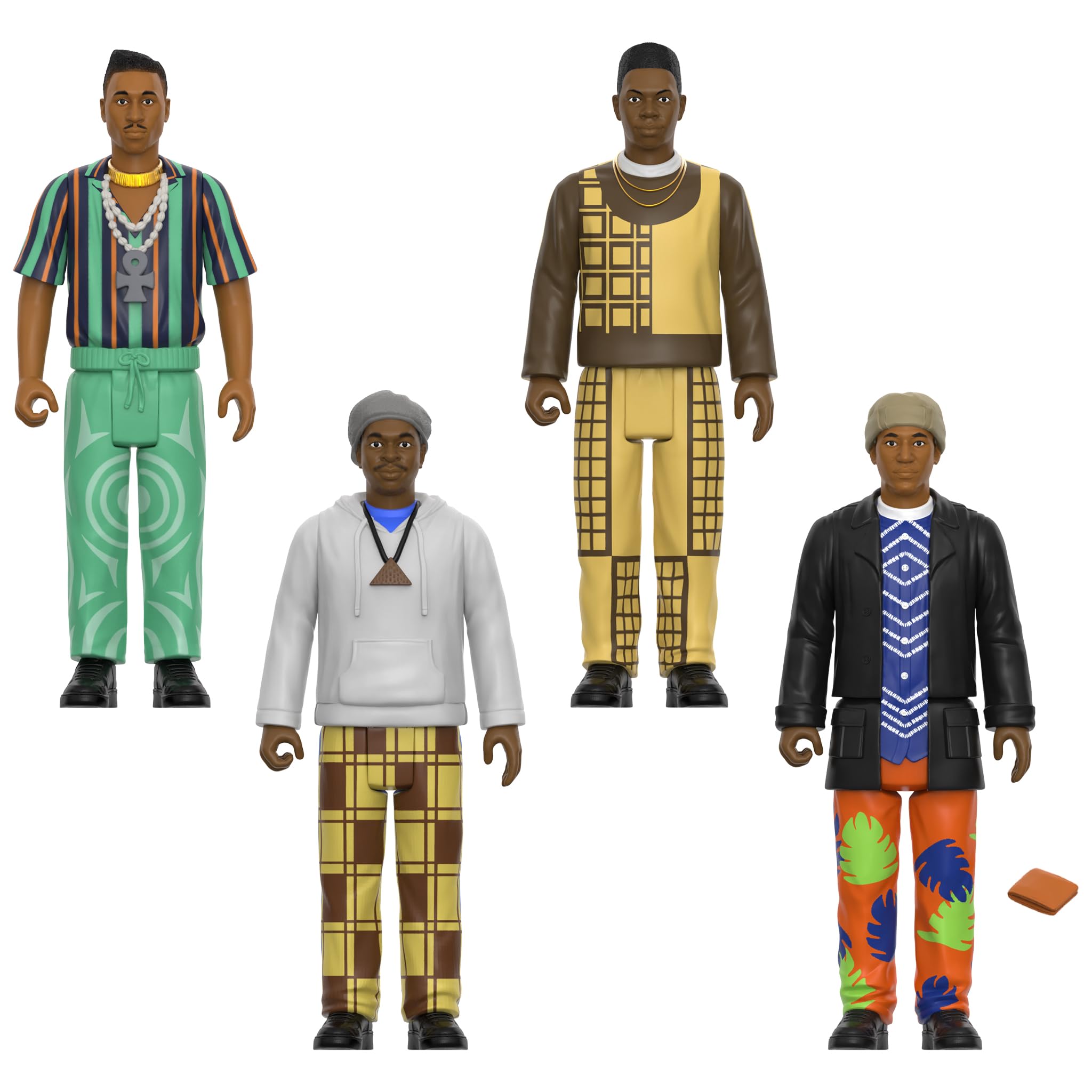 Super7 Reaction Figures A Tribe Called Quest - (4 Pack) 3.75" A Tribe Called Quest Action Figures with Accessory - Classic Hip-Hop Collectibles and Retro Toys - Image 3