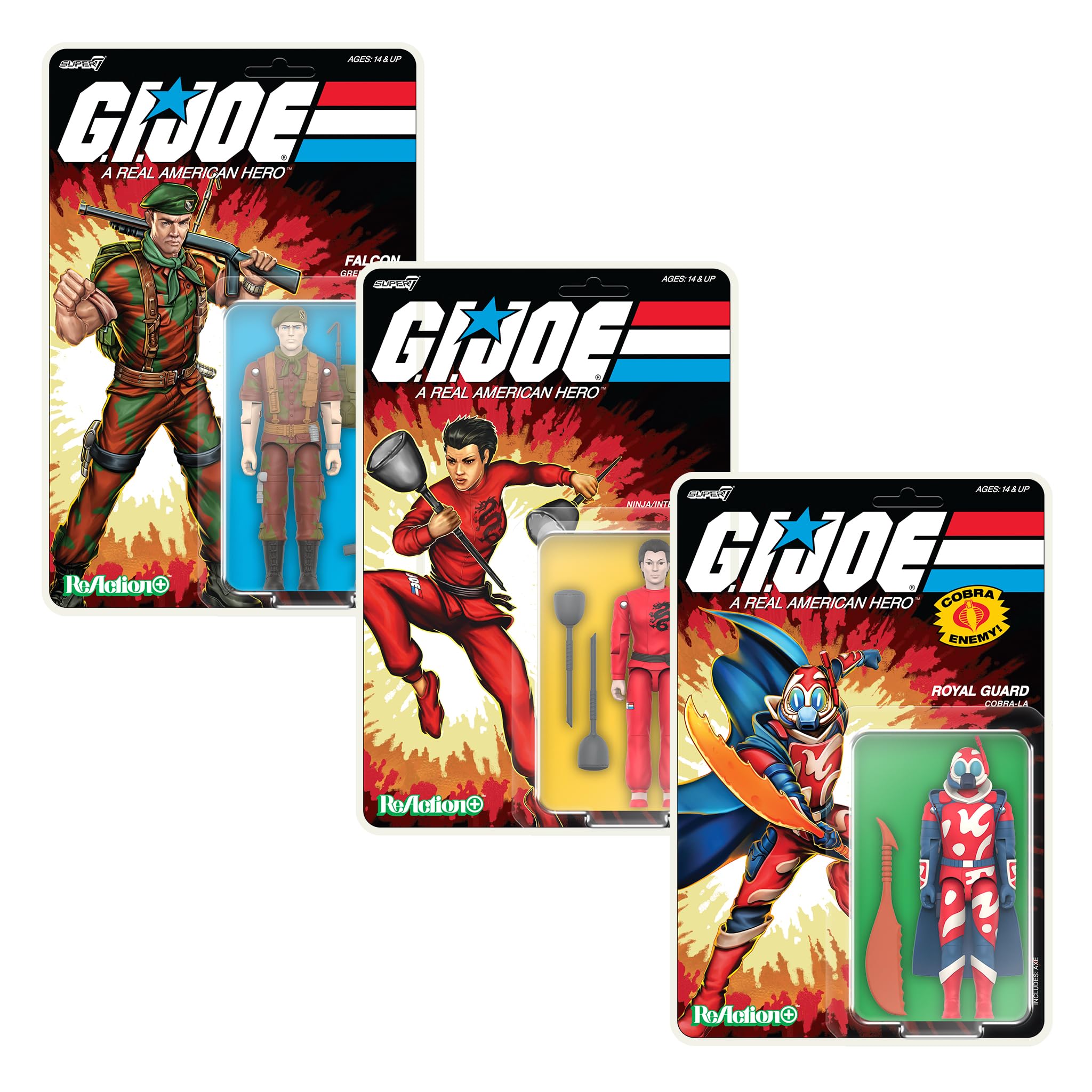 Super7 Reaction+ G.I. Joe Lt. Falcon (Movie Collection) - 3.75" G.I. Joe Action Figure with Accessories - Classic Cartoon Collectibles and Retro Toys - Image 6