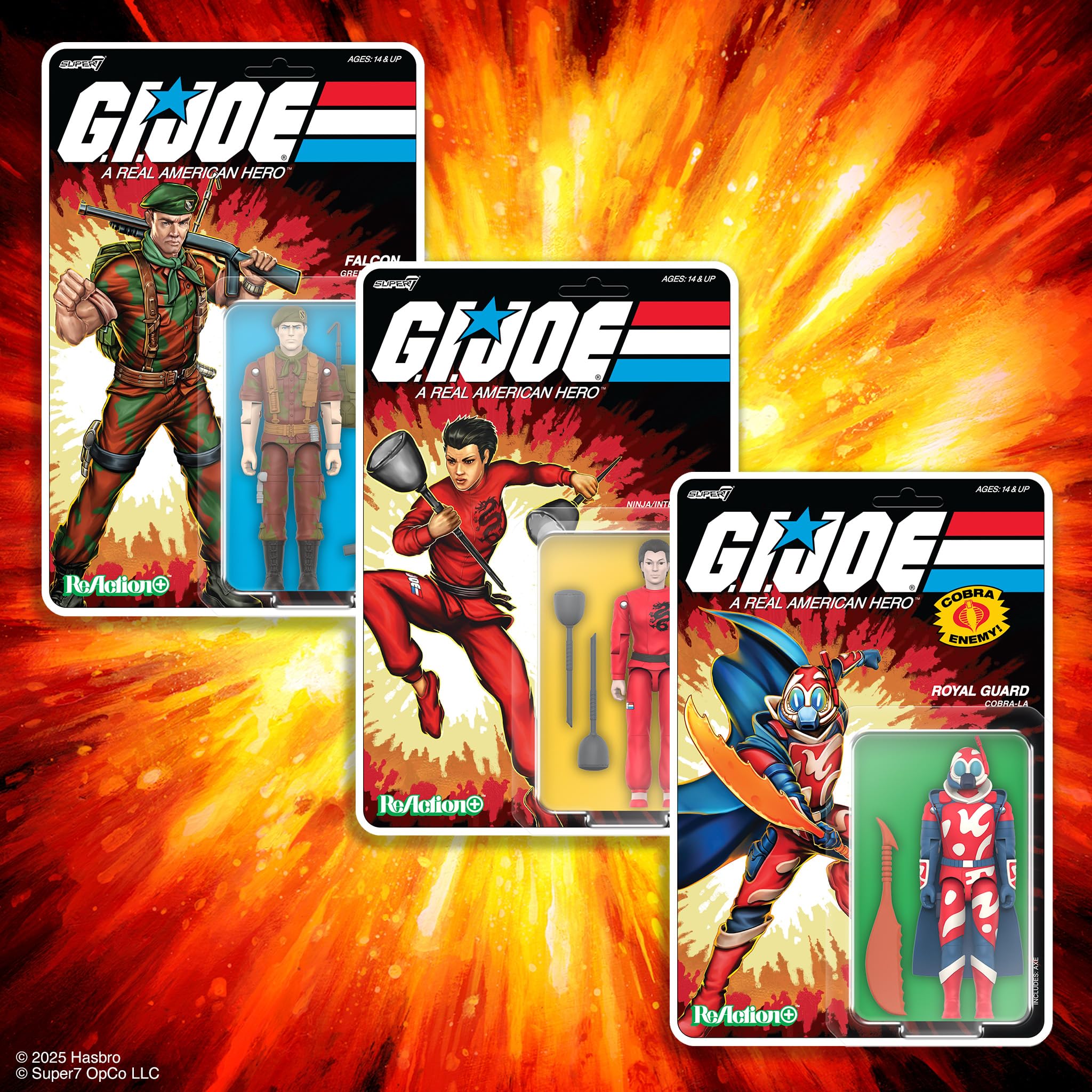 Super7 Reaction+ G.I. Joe Lt. Falcon (Movie Collection) - 3.75" G.I. Joe Action Figure with Accessories - Classic Cartoon Collectibles and Retro Toys - Image 7