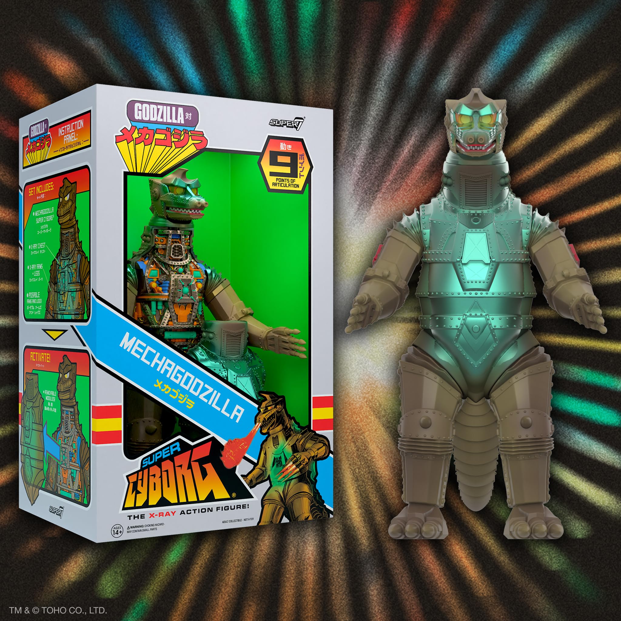 Super7 Super Cyborg Toho Mechagodzilla - 11" Toho Godzilla Action Figure Classic Monster Movie Collectibles and Retro Toys - Image 7