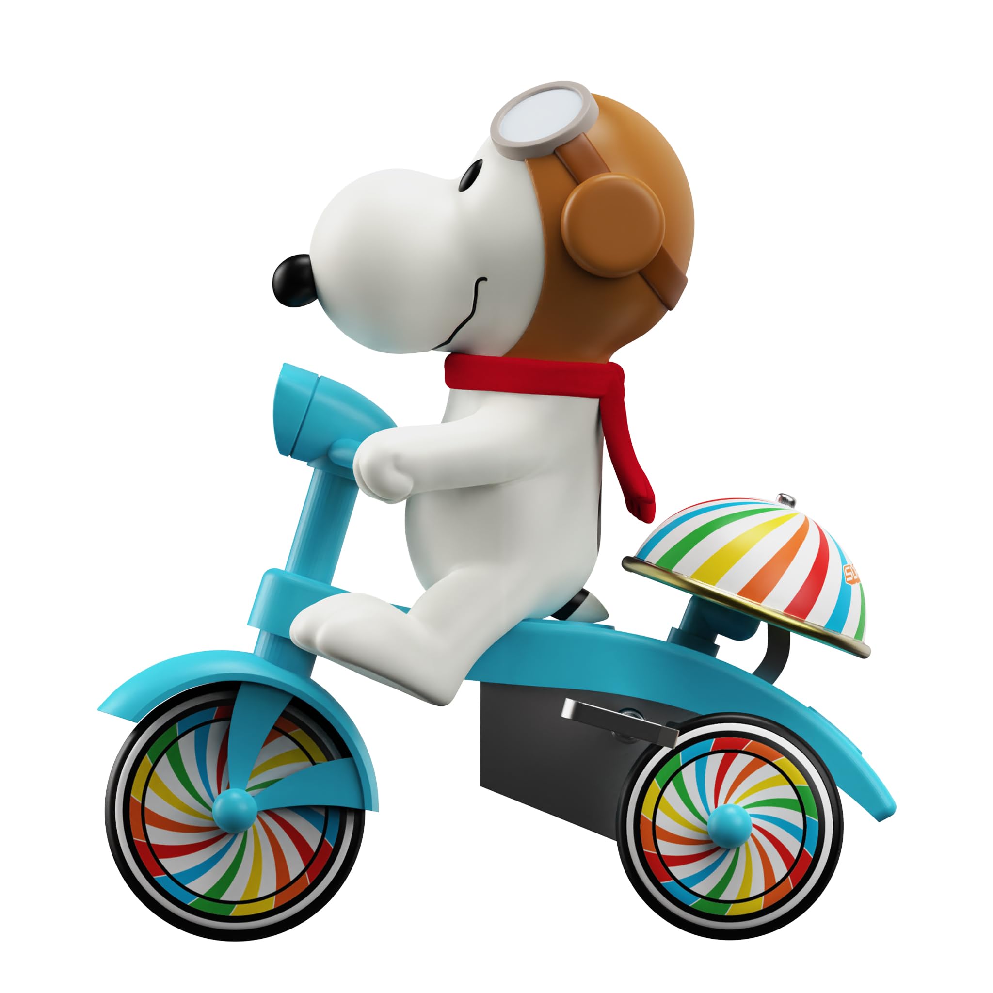 Super7 Super Cycles Peanuts Snoopy Flying Ace with Blue Trike - 5" Peanuts Action Figure - Classic Cartoon Collectibles and Retro Toys - Image 4