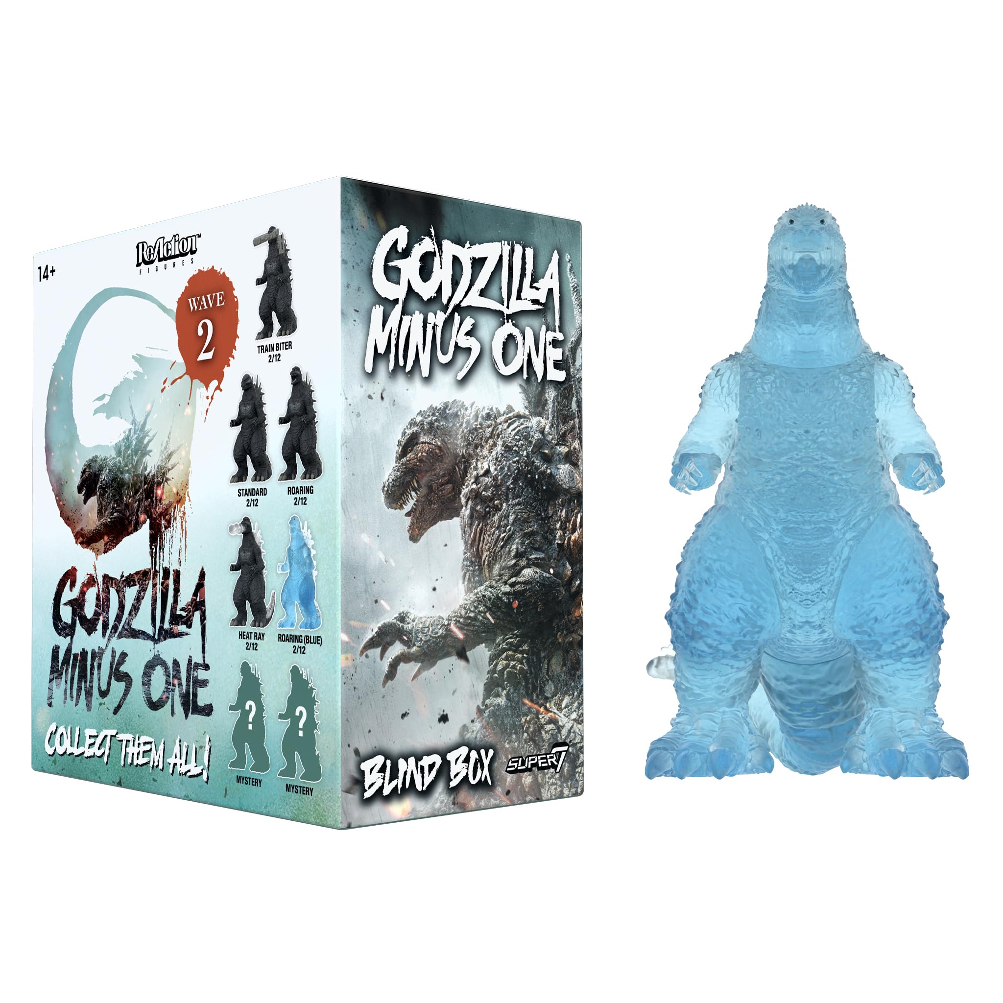 Super7 Toho Godzillla Minus One Blind Box Flat - 3.75" Toho Godzilla Action Figures - Classic Movie Monster Collectibles and Retro Toys - One Blind Box - Image 4