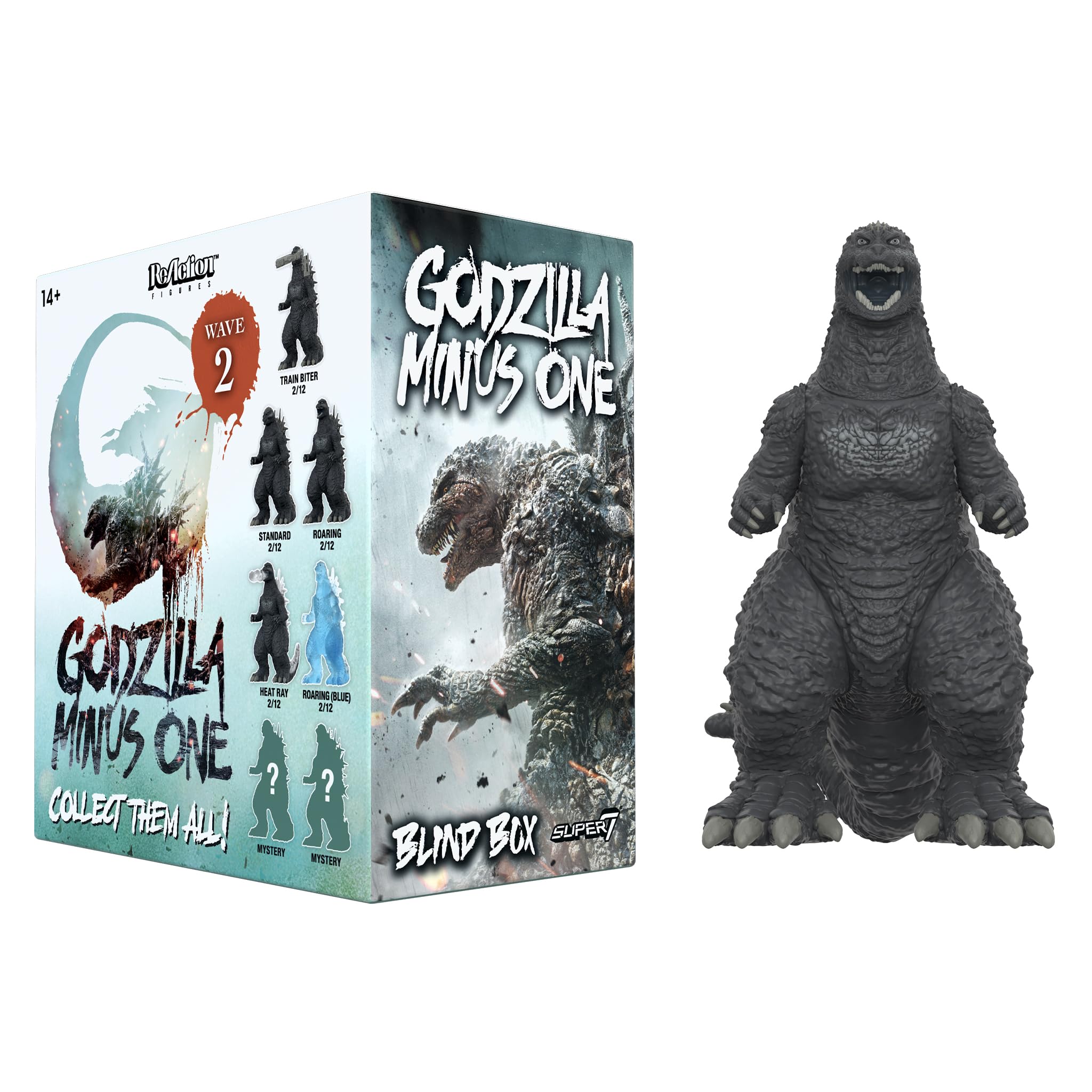 Super7 Toho Godzillla Minus One Blind Box Flat - 3.75" Toho Godzilla Action Figures - Classic Movie Monster Collectibles and Retro Toys - One Blind Box - Image 5