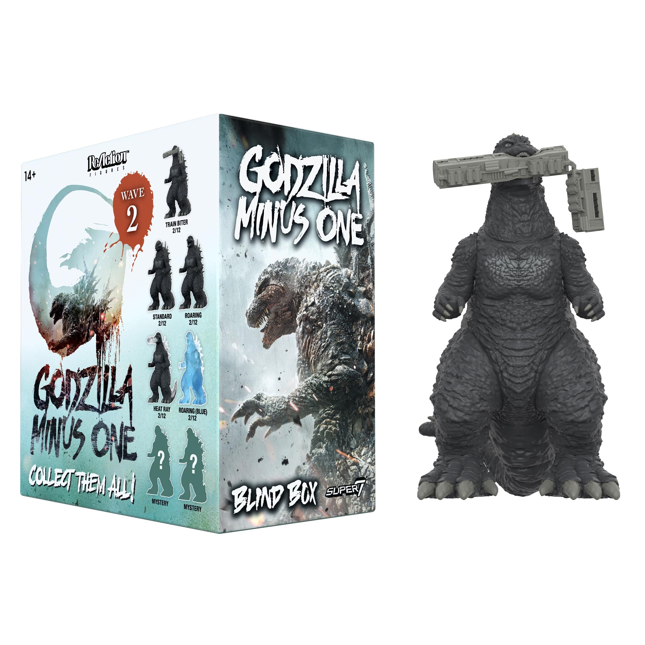 Super7 Toho Godzillla Minus One Blind Box Flat - 3.75" Toho Godzilla Action Figures - Classic Movie Monster Collectibles and Retro Toys - One Blind Box - Image 6