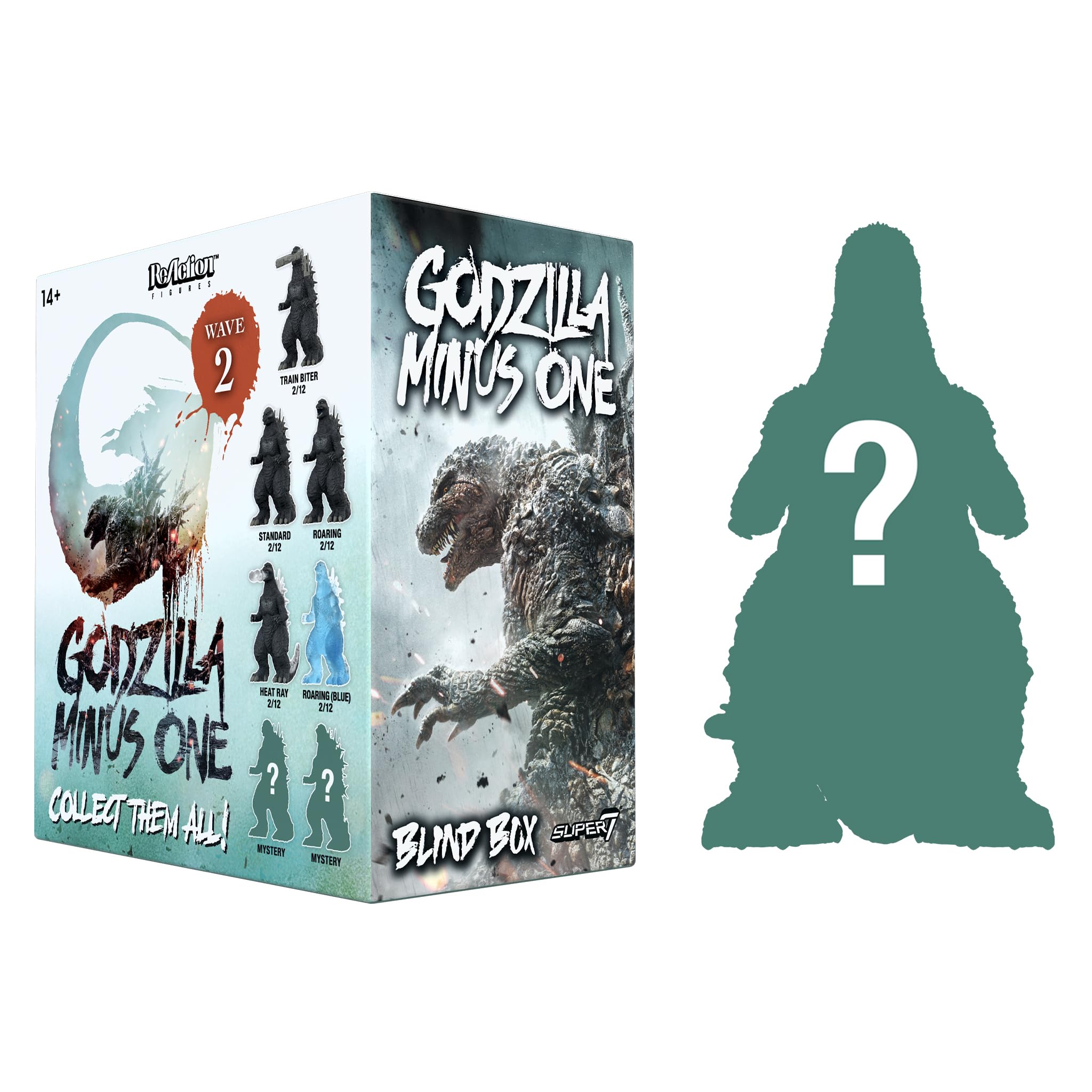 Super7 Toho Godzillla Minus One Blind Box Flat - 3.75" Toho Godzilla Action Figures - Classic Movie Monster Collectibles and Retro Toys - One Blind Box - Image 7
