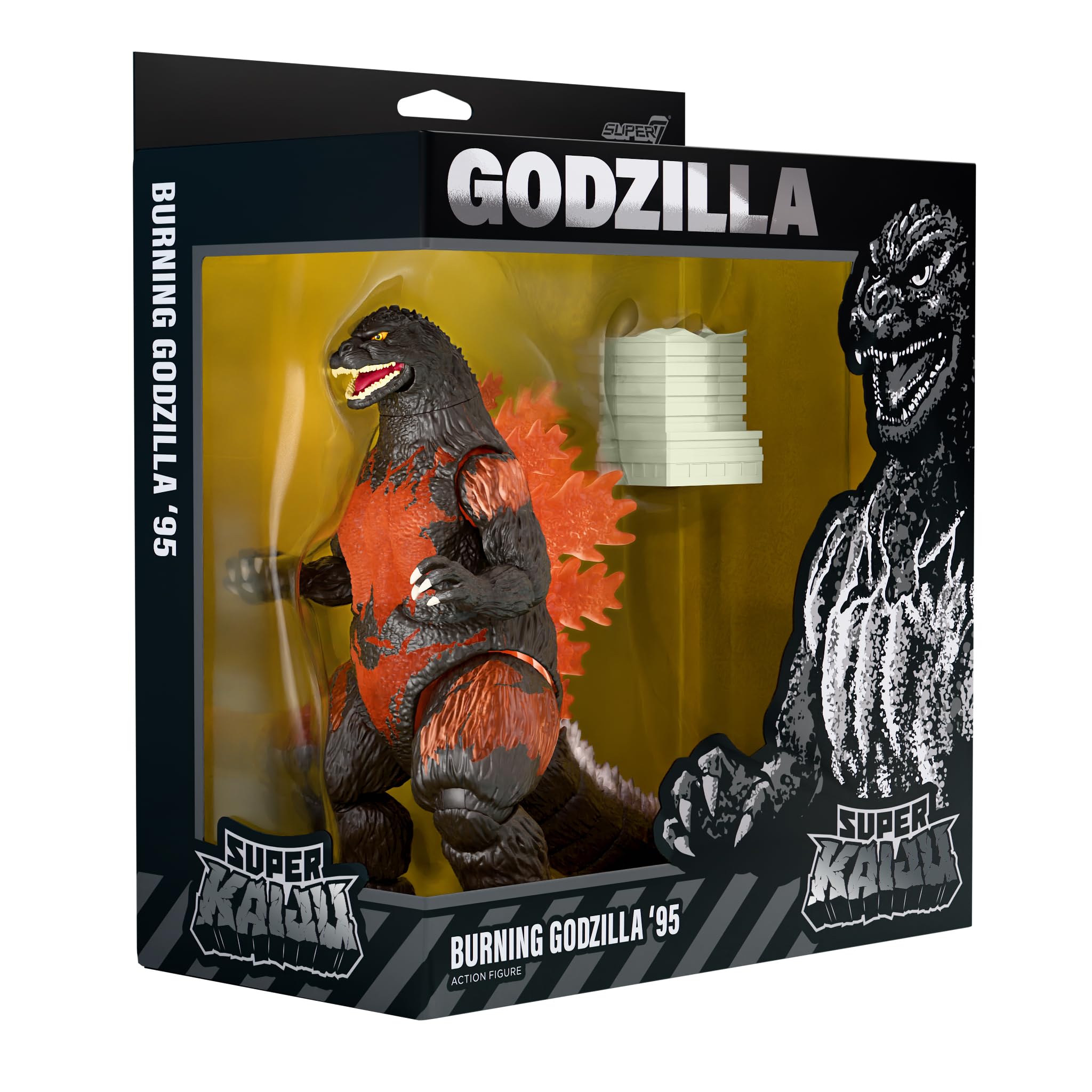 Super7 Toho Super Kaiju Wave 02 - Burning Godzilla (1995) Action Figure - Image 6