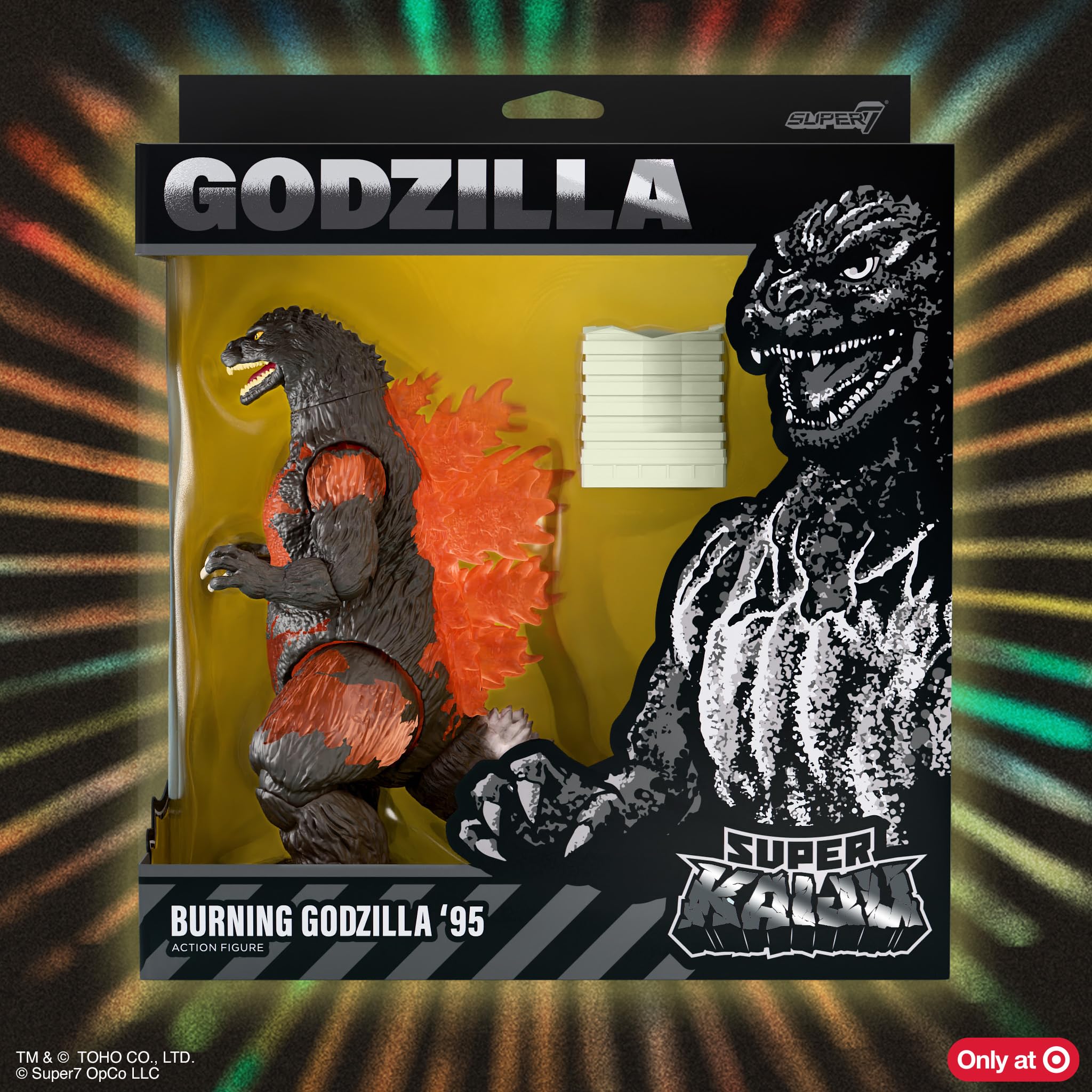 Super7 Toho Super Kaiju Wave 02 - Burning Godzilla (1995) Action Figure - Image 8