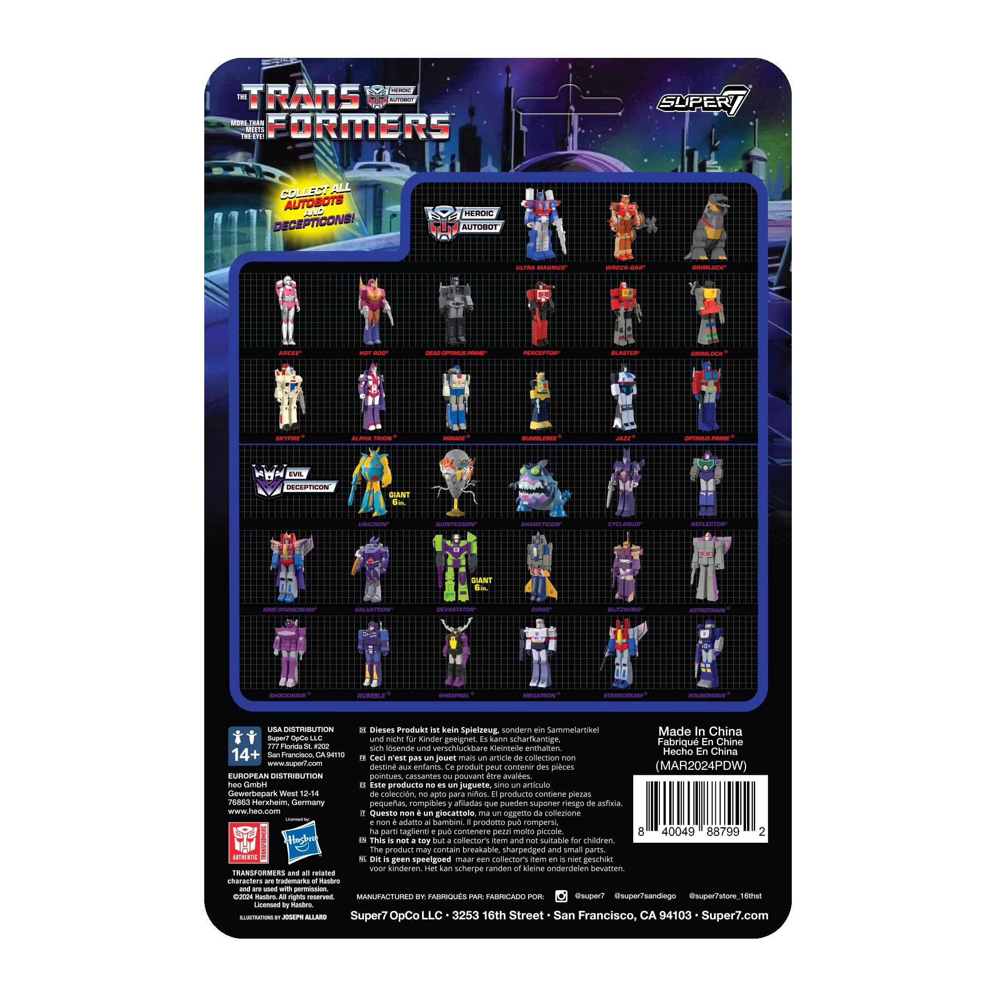 Super7 Transformers Arcee (Pink & Orange) - 3.75" Transformers Action Figure with Accessory Classic Cartoon Collectibles and Retro Toys - Image 3