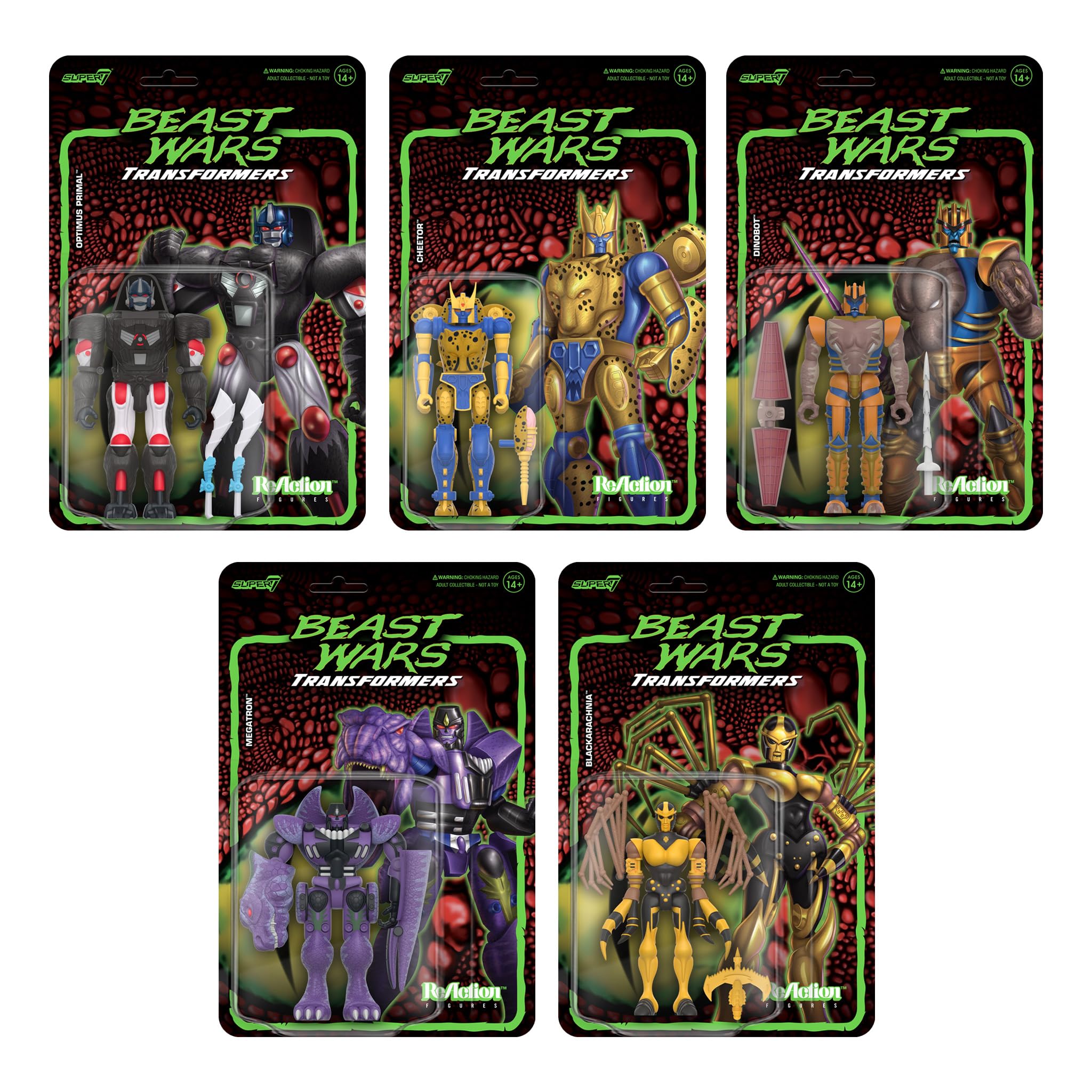 Super7 Transformers Beast Wars Blackarachnia - 4" Transformers Action Figure with Accessory Classic Cartoon Collectibles and Retro Toys - Image 5