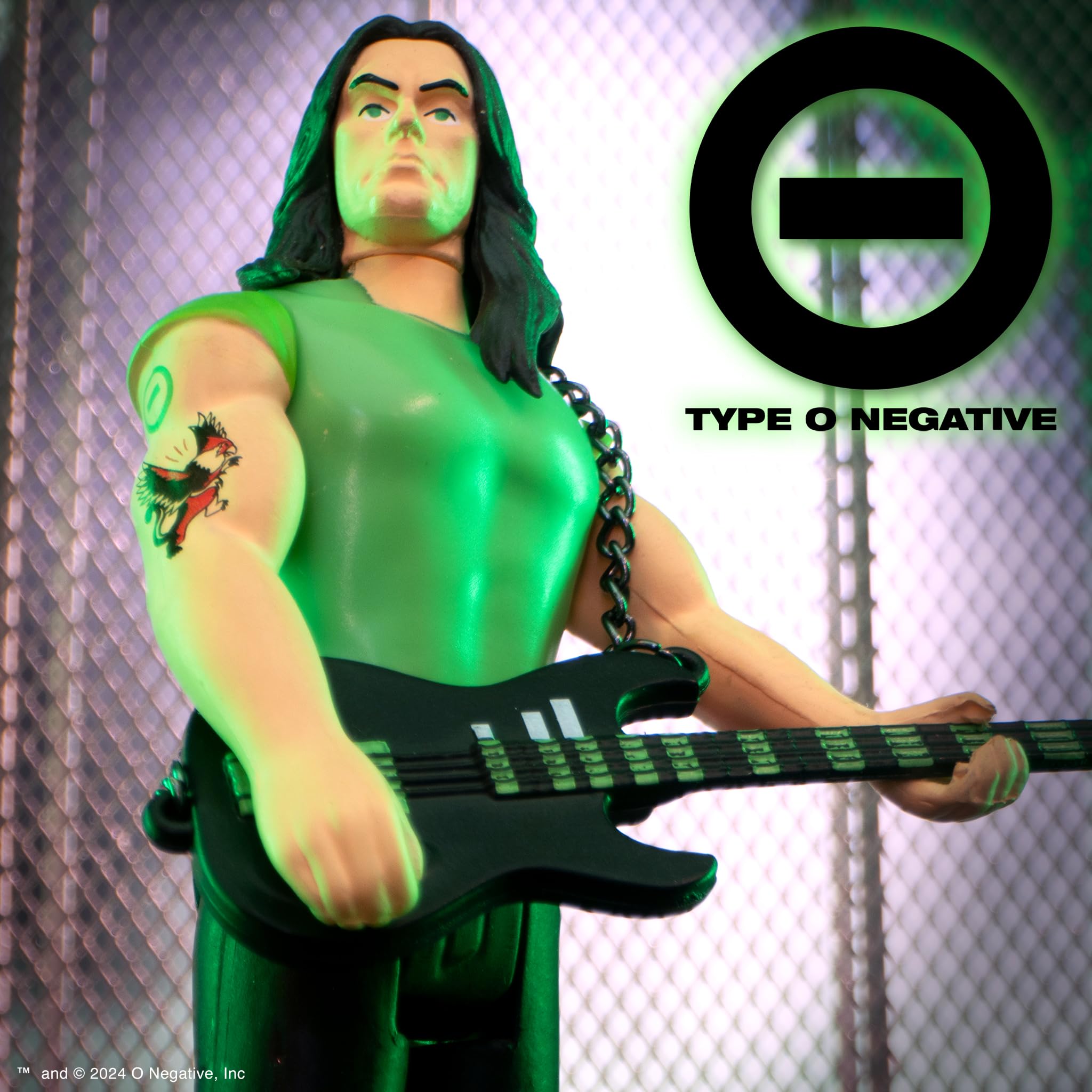 Super7 Type O Negative Peter Steele - 3.75" Type O Negative Action Figure with Accessory Heavy Metal Collectibles and Retro Toys - Image 4
