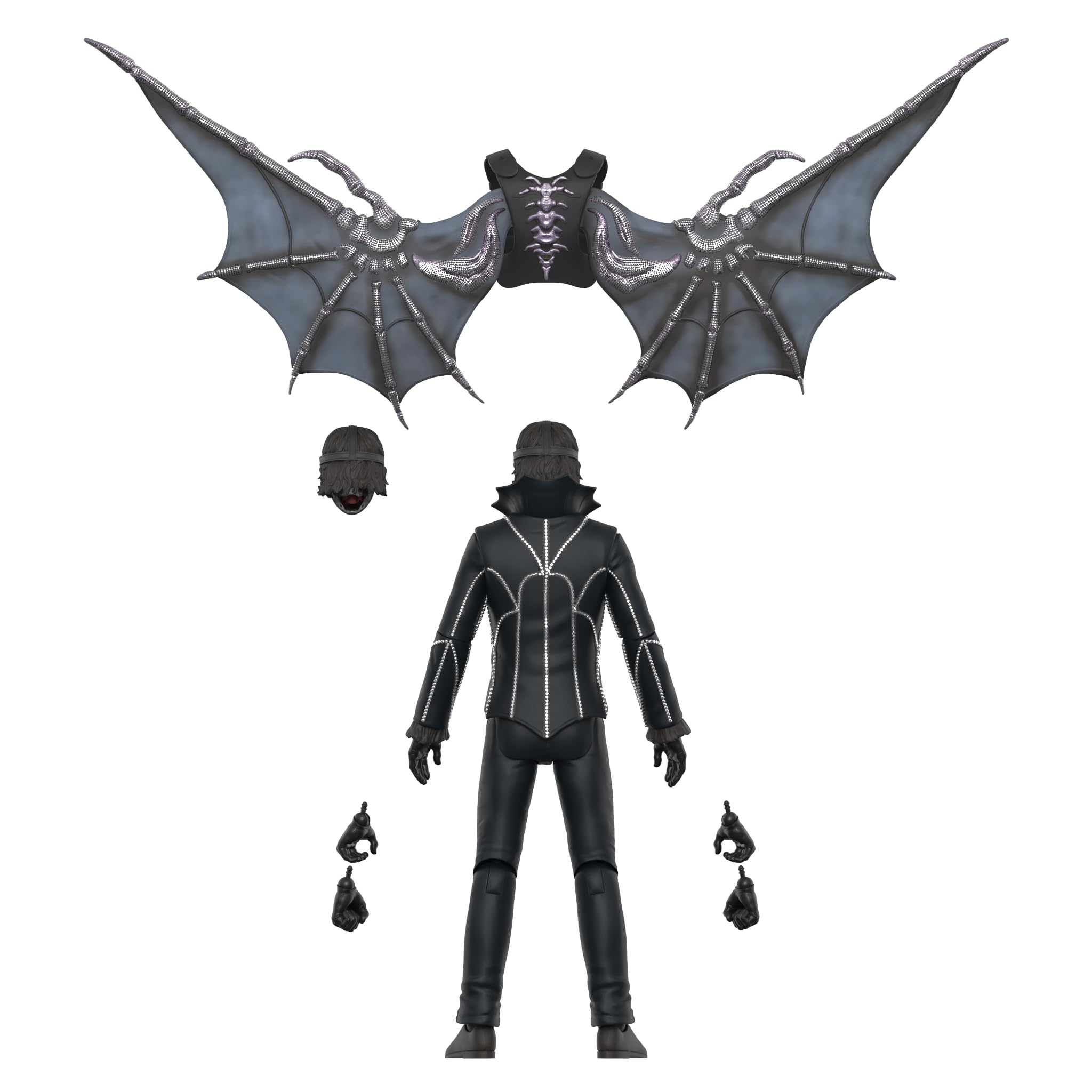 Super7 ULTIMATES! Ghost Papa V Perpetua (Bat Wings) - 7" Ghost Action Figure with Accessories - Heavy Metal Collectibles and Retro Toys - Image 4