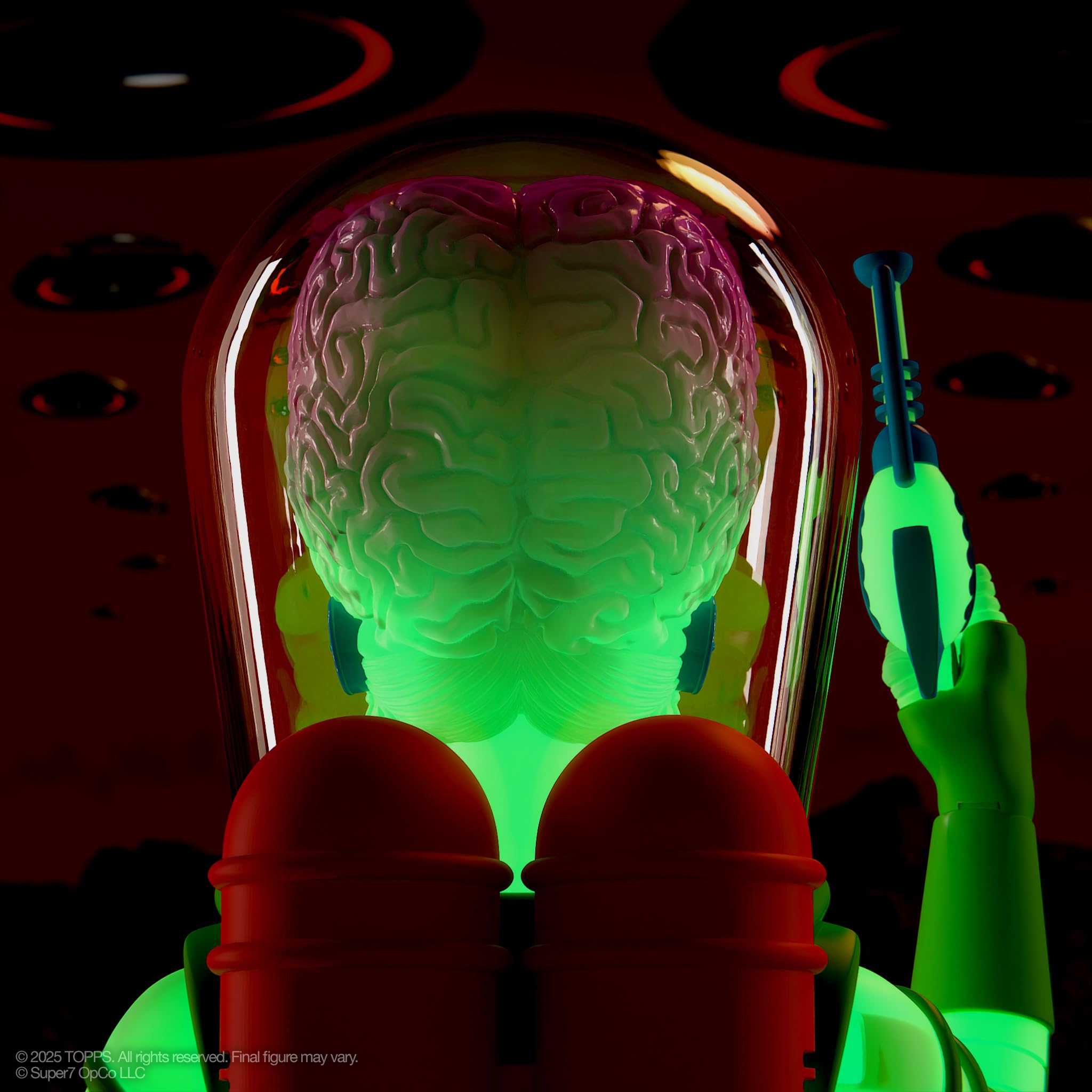 Super7 ULTIMATES! Mars Attacks Martian The Invasion Begins (Glow) - 7" Mars Attacks Action Figure with Accessories - Vintage Collectibles and Retro Toys - Image 6