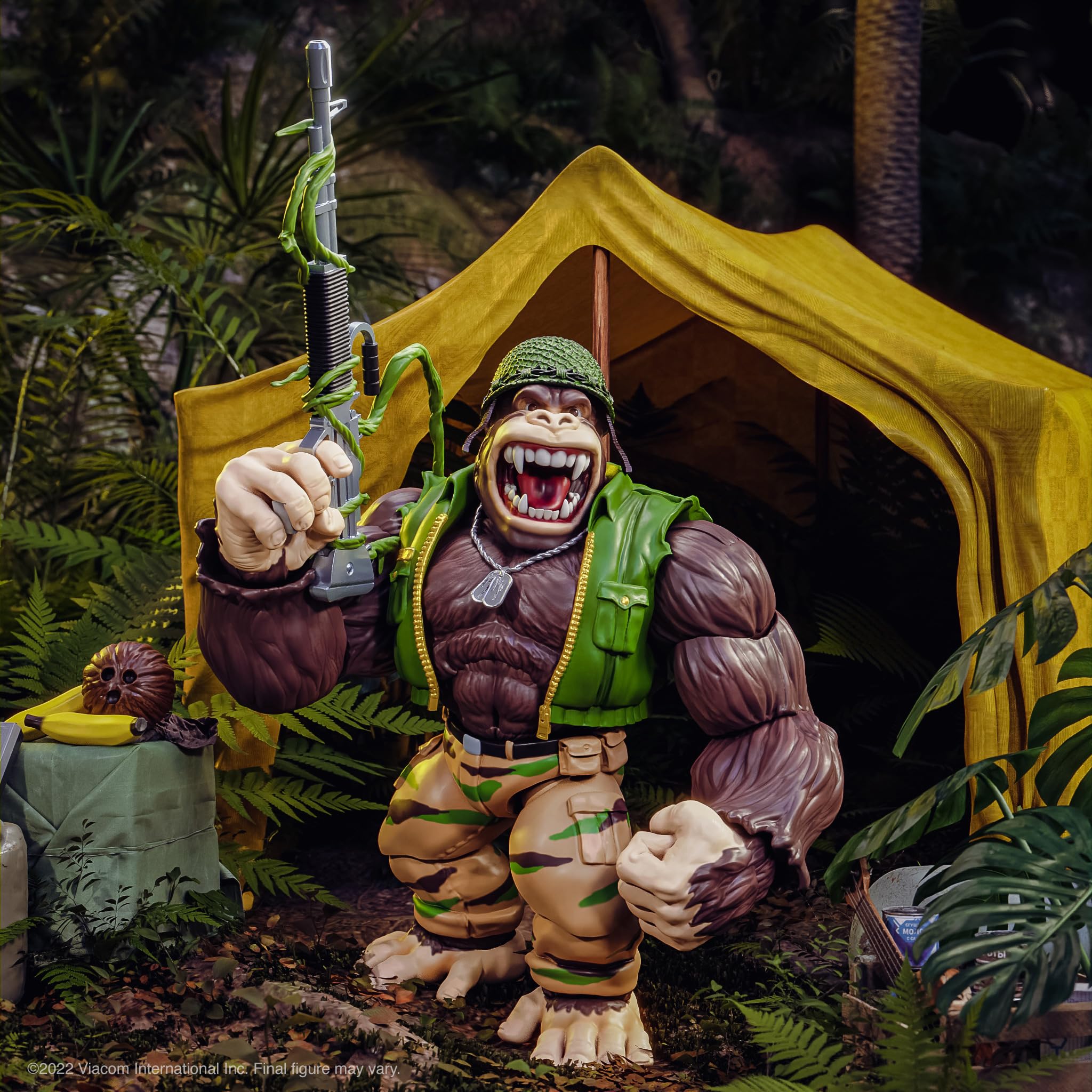 Super7 ULTIMATES! Teenage Mutant Ninja Turtles Guerrilla Gorilla - 8" TMNT Action Figure with Accessories Classic Cartoon Collectibles - Image 3
