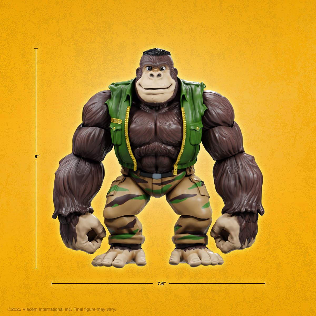 Super7 ULTIMATES! Teenage Mutant Ninja Turtles Guerrilla Gorilla - 8" TMNT Action Figure with Accessories Classic Cartoon Collectibles - Image 5
