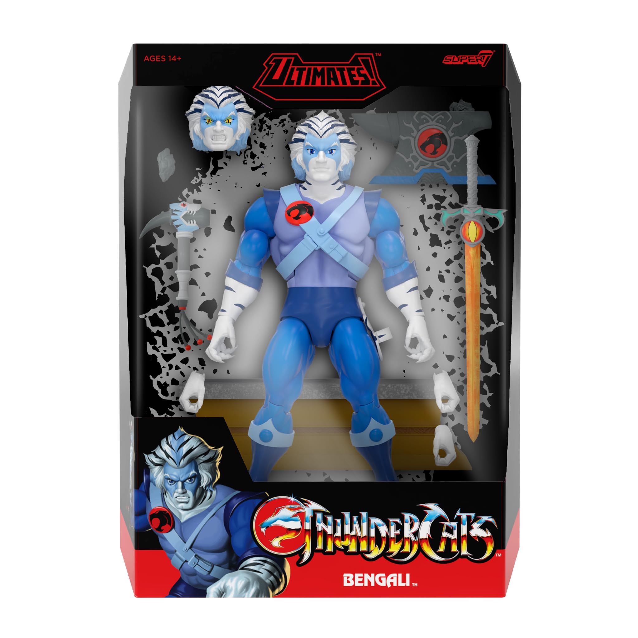 Super7 ULTIMATES! Thundercats Bengali - 7" Thundercats Action Figure with Accessories - Classic Cartoon Collectibles and Retro Toys - Image 3
