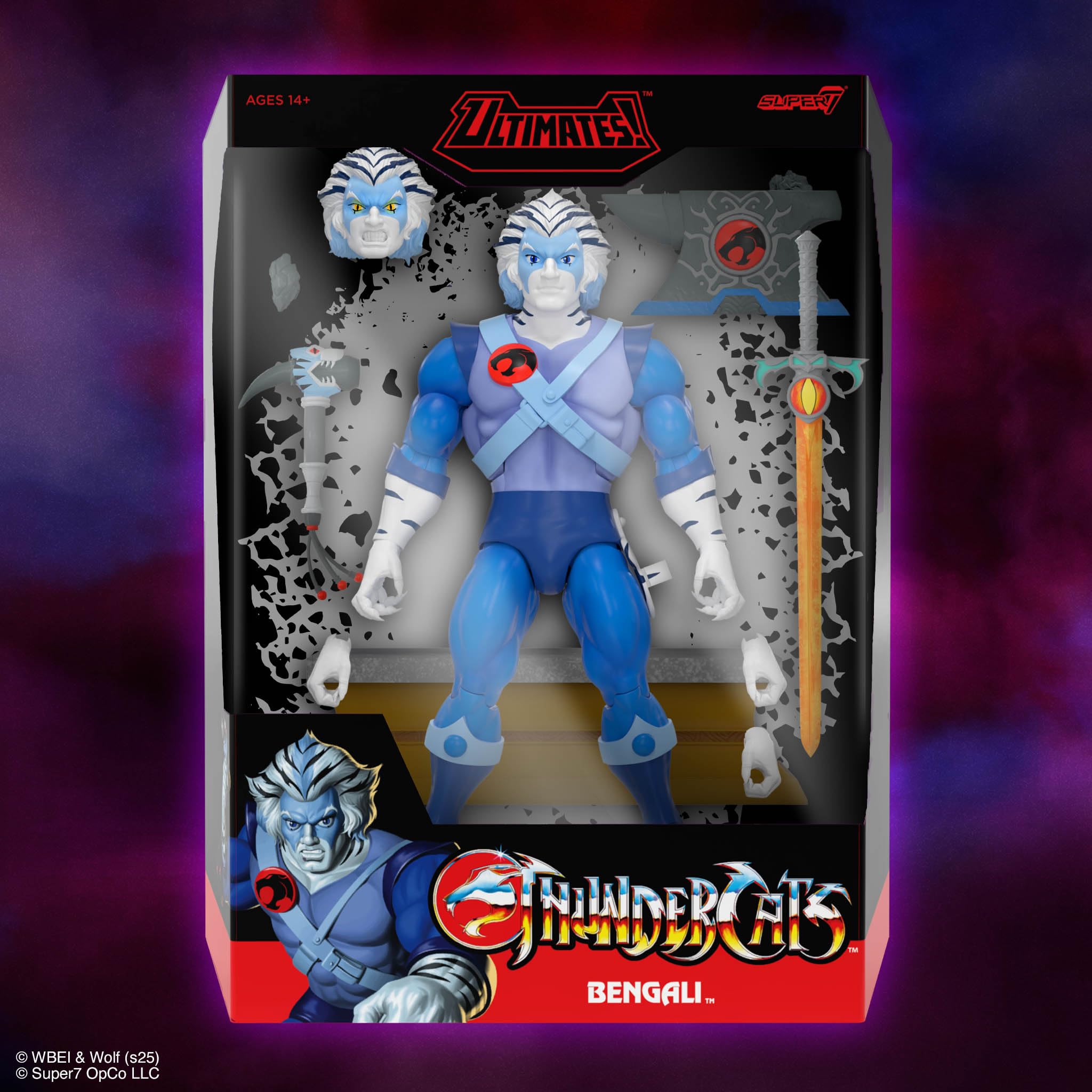 Super7 ULTIMATES! Thundercats Bengali - 7" Thundercats Action Figure with Accessories - Classic Cartoon Collectibles and Retro Toys - Image 6