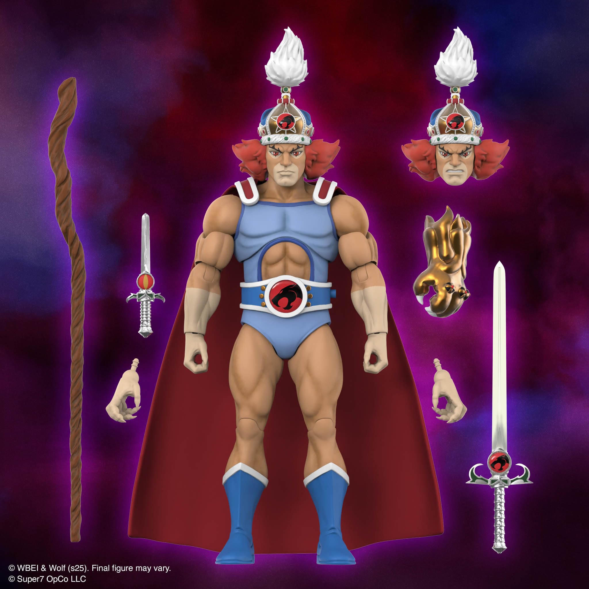 Super7 ULTIMATES! Thundercats King Lion-O - 7" Thundercats Action Figure with Accessories - Classic Cartoon Collectibles and Retro Toys - Image 4