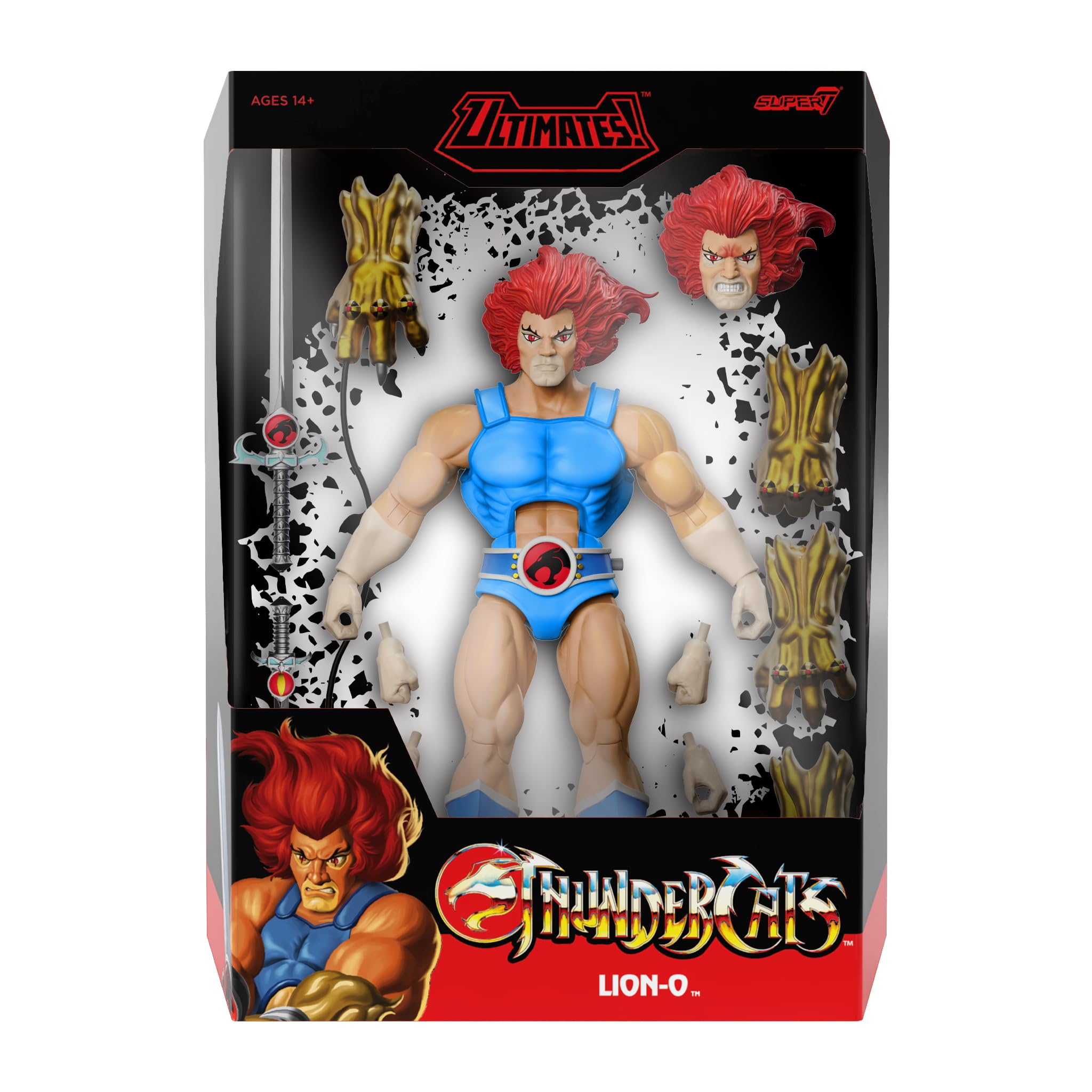 Super7 ULTIMATES! Thundercats Lion-O - 7" Thundercats Action Figure with Accessories - Classic Cartoon Collectibles and Retro Toys - Image 3